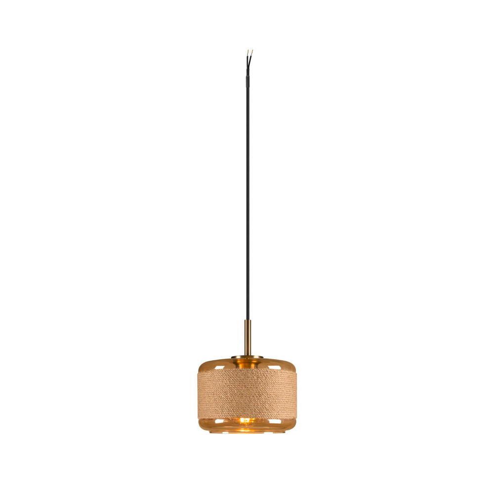 SLV Pendelleuchte Pendelleuchte Pantilo Rope in Gold E27 185mm ohne Baldachin