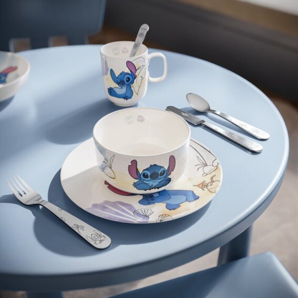 Villeroy & Boch Kindergeschirr-Set Disney Stitch Kindergeschirr-Set 3er Set (3-tlg), 1 Personen, Porzellan