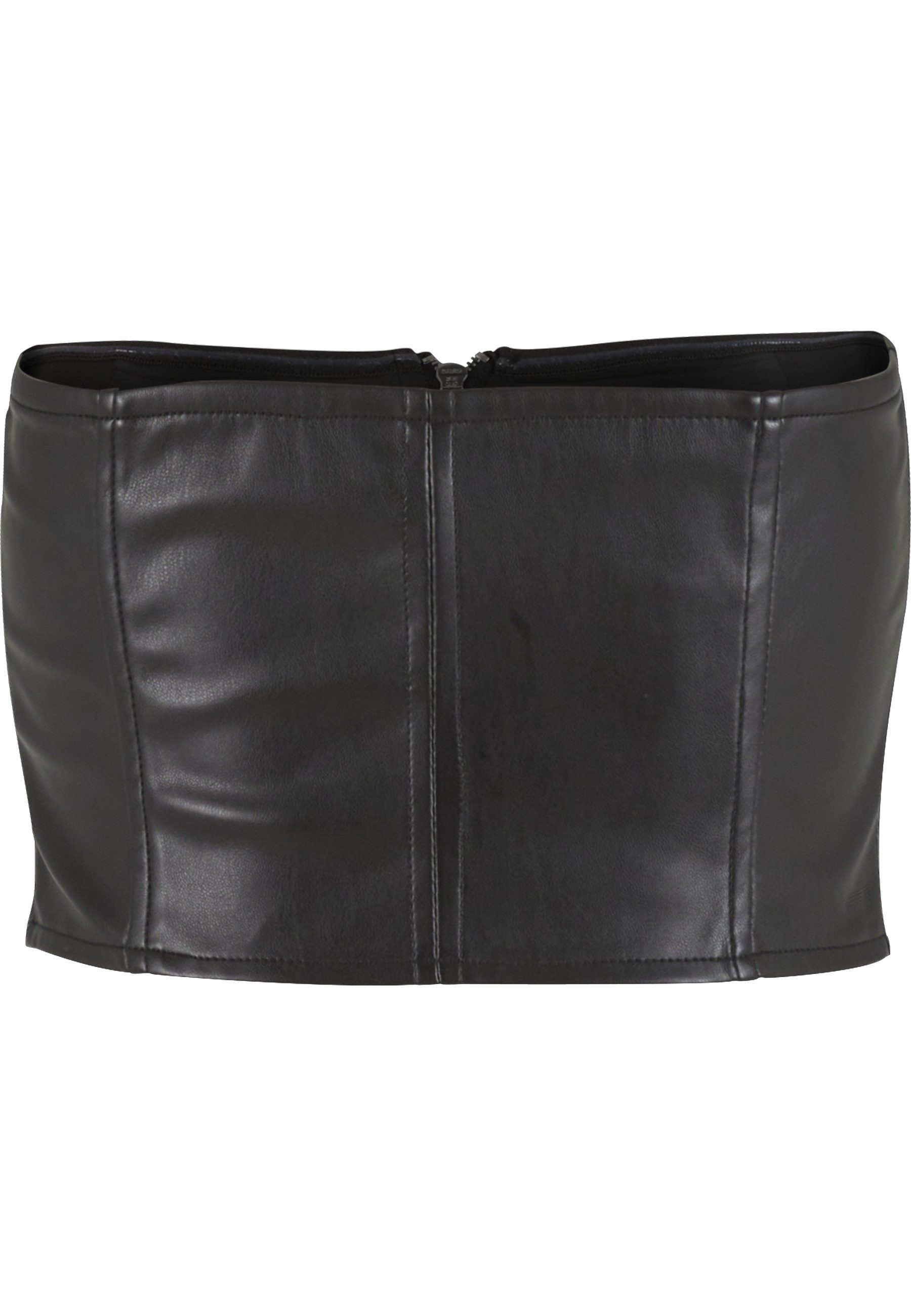 URBAN CLASSICS Tanktop Urban Classics Ladies Synthetic Leather Bandeau Top