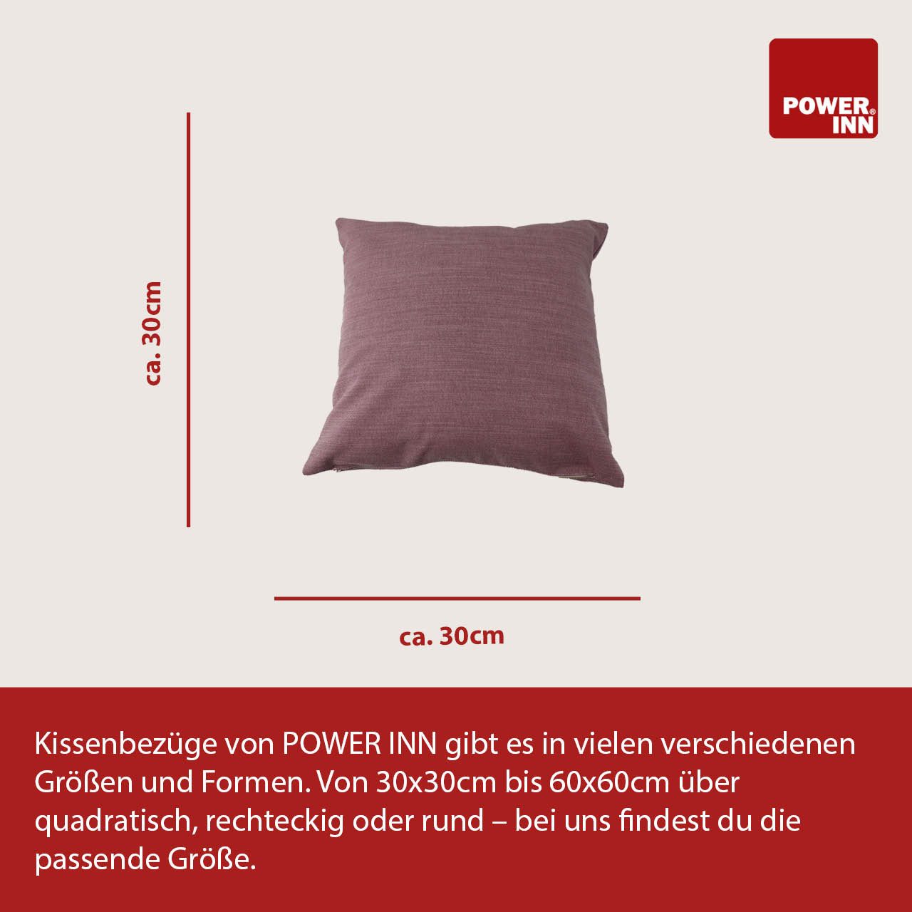 POWER INN Kissenbezug POWER INN Kissenbezug, günstig online kaufen