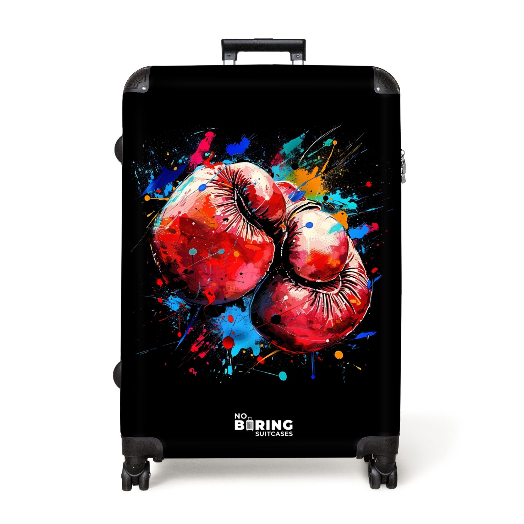 NoBoringSuitcases.com© Hartschalen-Trolley Rote Boxhandschuhe mit Farbe günstig online kaufen