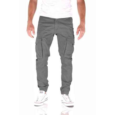 Jack & Jones Cargojeans Jack & Jones Paul Flake Cargo Tapered Fit Herren Jeans Hose