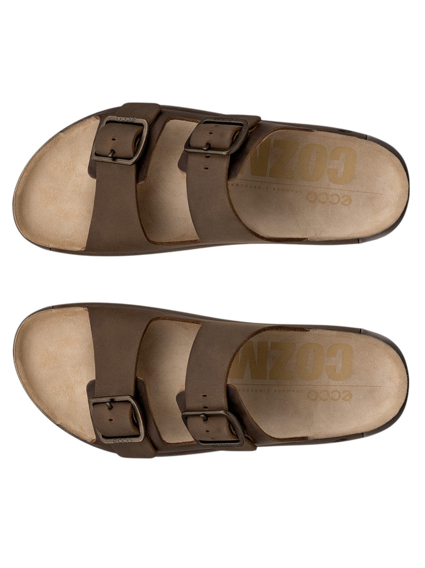 Ecco Cozmo (Premium-Leder) dunkelbraun Herren Sandale