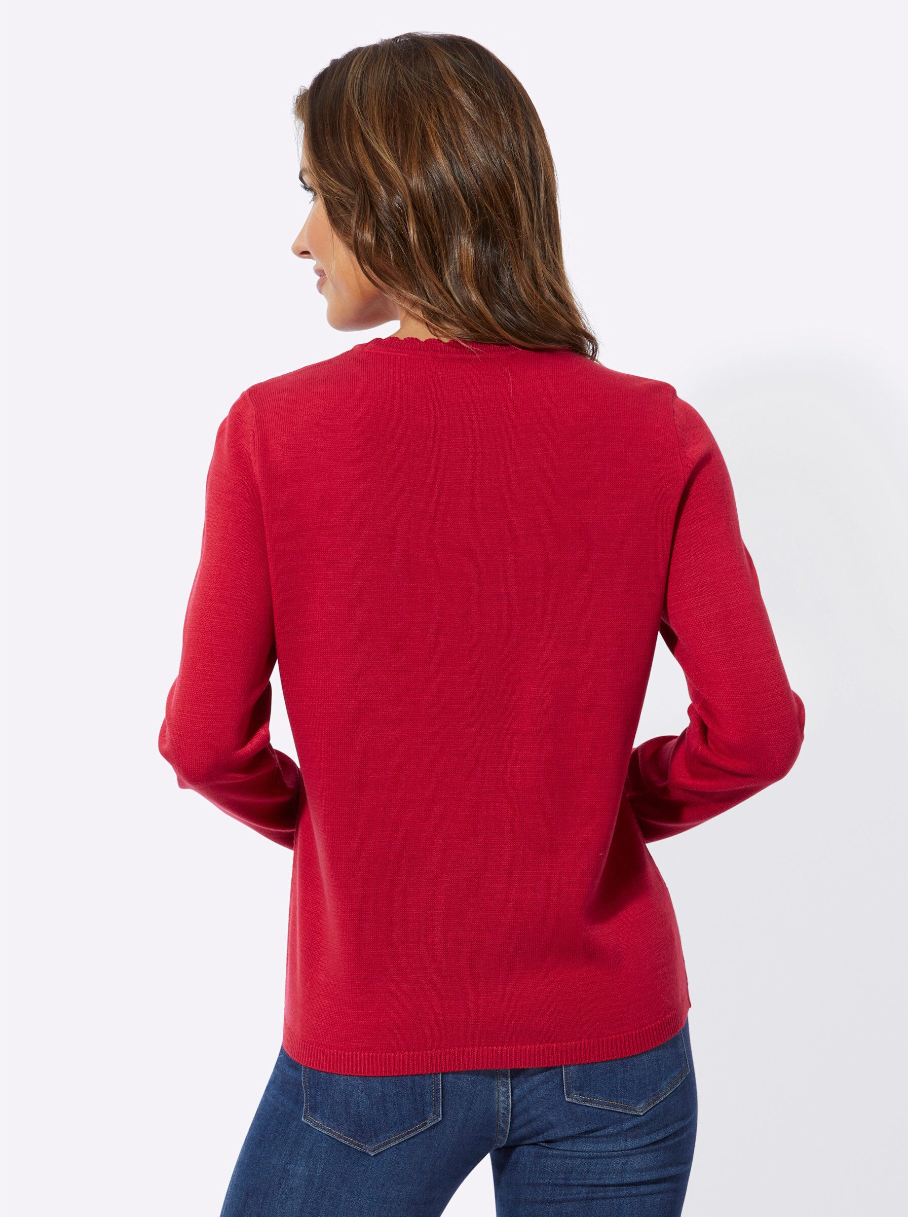 Sieh an! Strickpullover Ajour-Pullover Langarm Ajour, Jersey günstig online kaufen