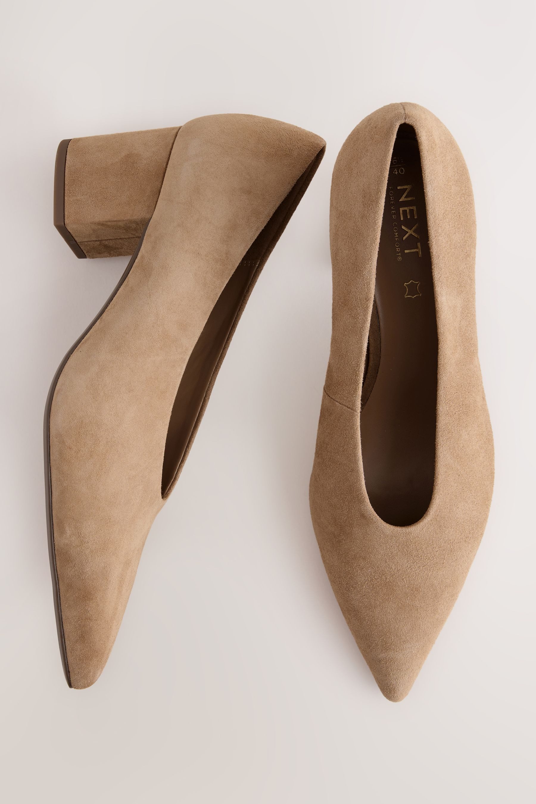 Next Forever Comfort® spitze Lederstiefel, Blockabsatz Pumps (1-tlg) günstig online kaufen