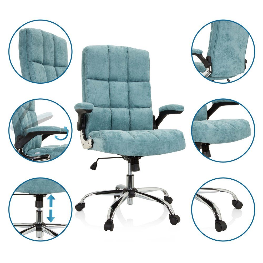 ergonomisch Bürostuhl MyBuero Office Chefsessel 100 Drehstuhl Home Chefsessel Stoff, RELAX WD