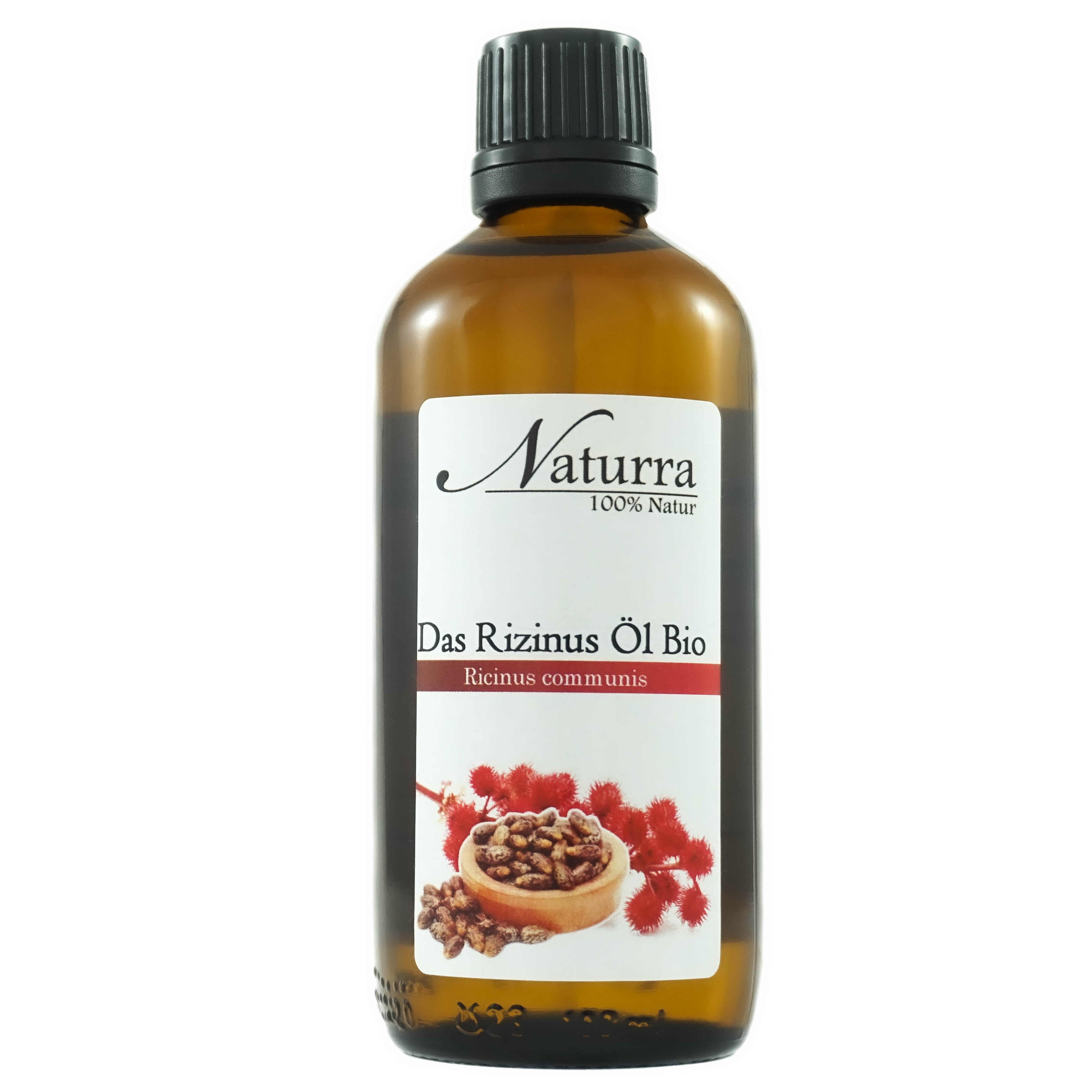 Naturra Haaröl Rizinusöl Bio kaltgepresst unraffiniert premiumqualität im Glas, Bio-Vorzeige-Projekt, doppelt kaltgepresst, Hexanfrei, Premiumqualität