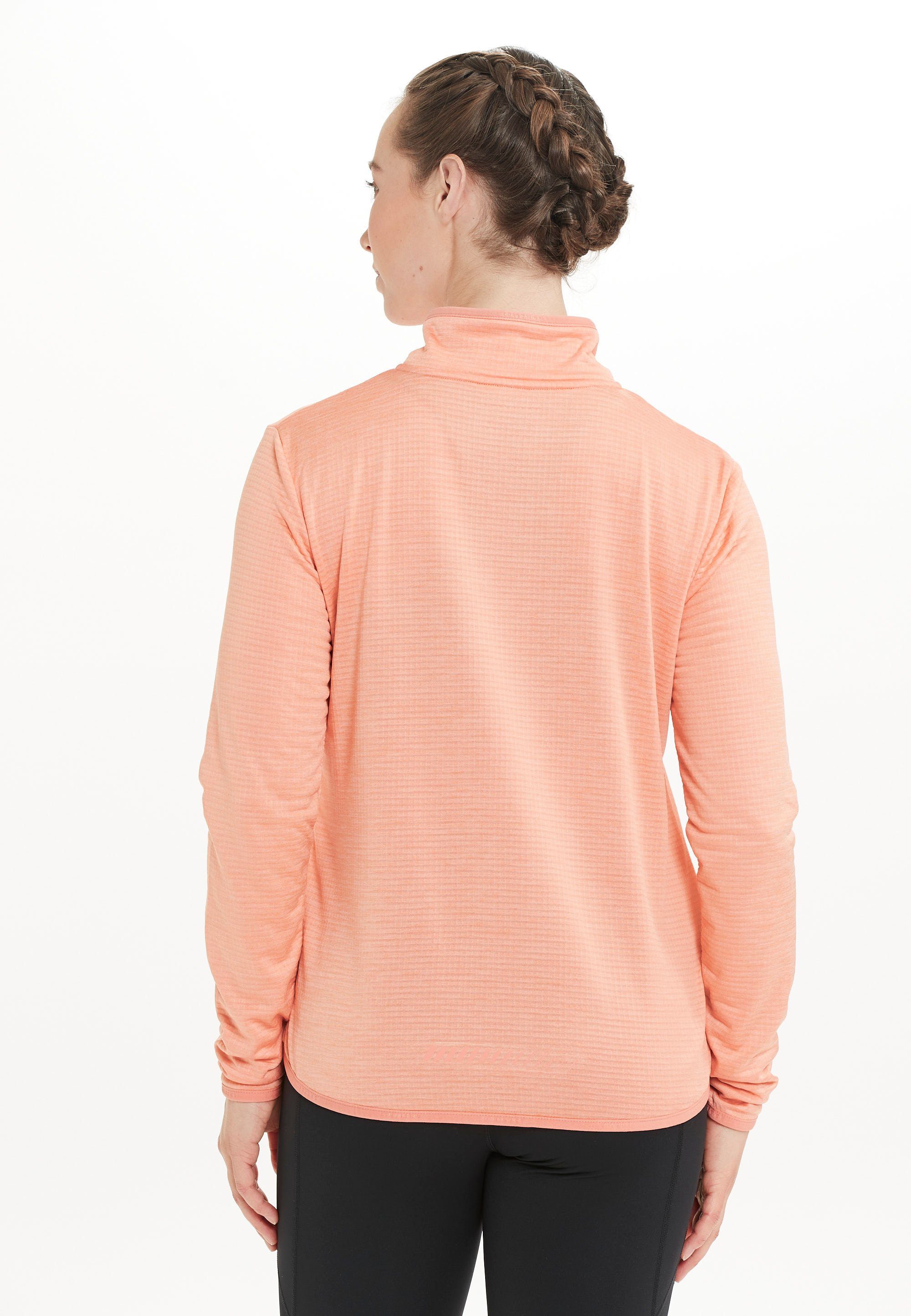 atmungsaktiver W rosa VIRONIC Langarmshirt Eigenschaft ENDURANCE Waffle (1-tlg) mit