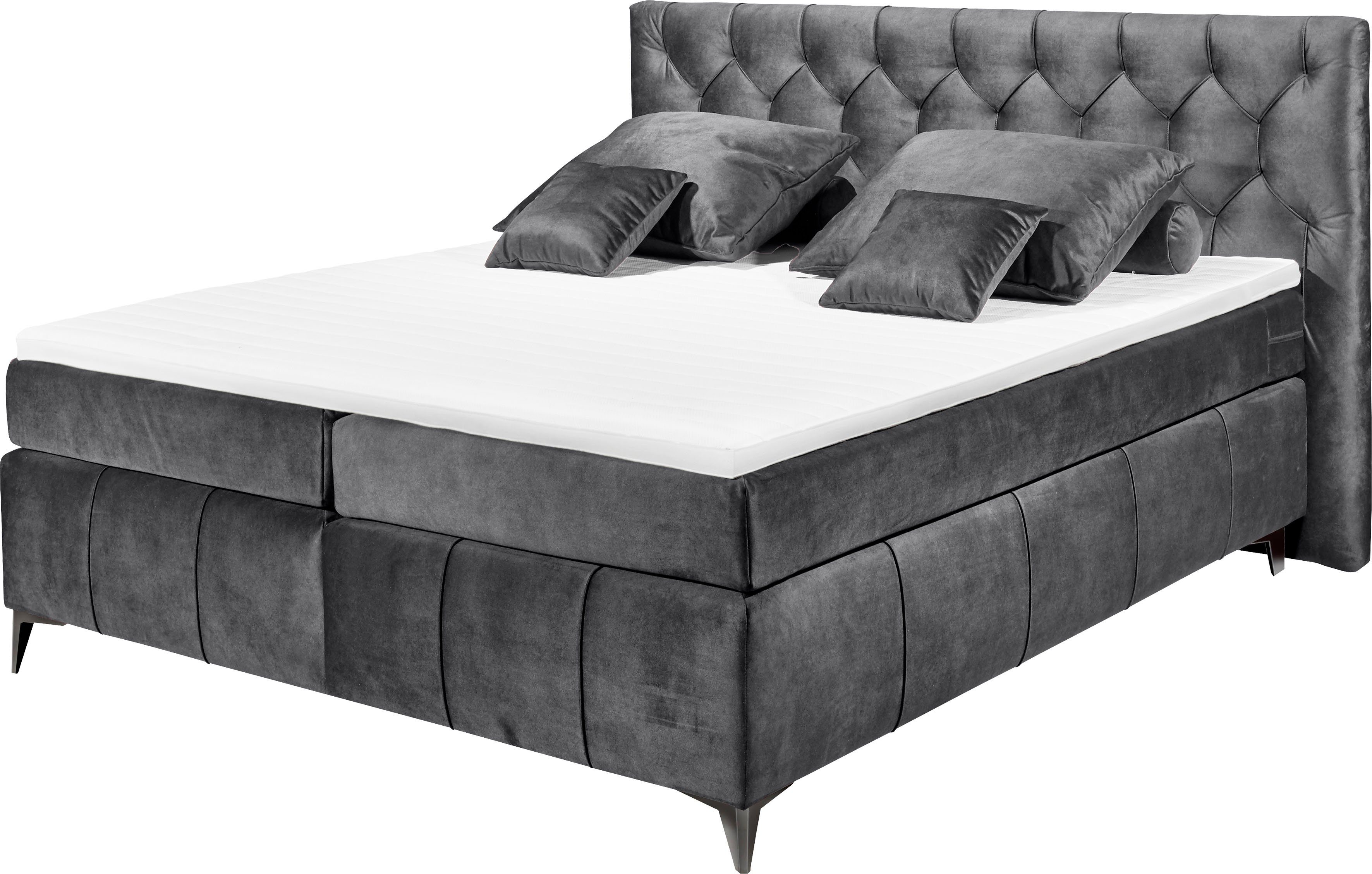 ED EXCITING DESIGN Boxspringbett Pembroke, inkl. Topper