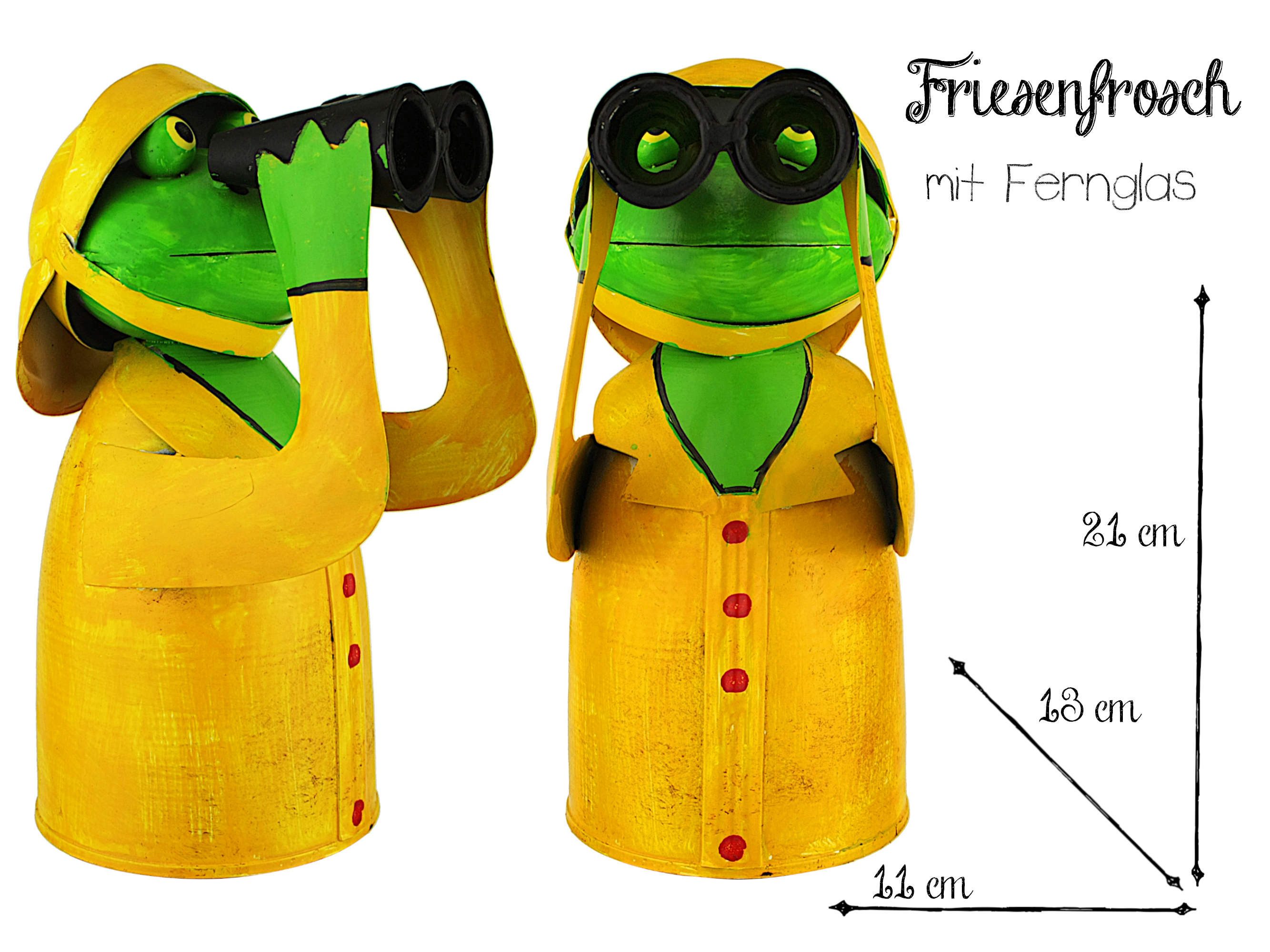 Paulslandhaus Gartenfigur Zaunhocker Friesenfrosch Metall mit günstig online kaufen