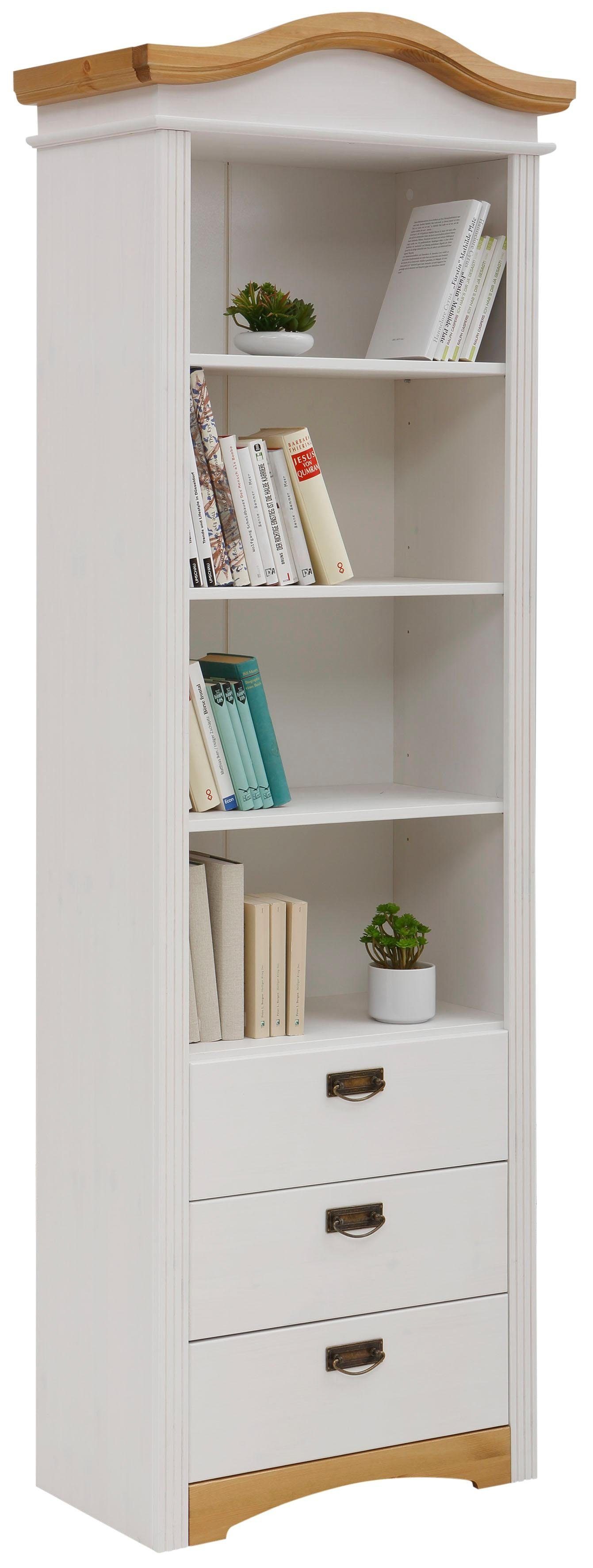 OTTO home Regal Konrad, aus Massivholz, für Kinderzimmer, mit Metallgriffen günstig online kaufen