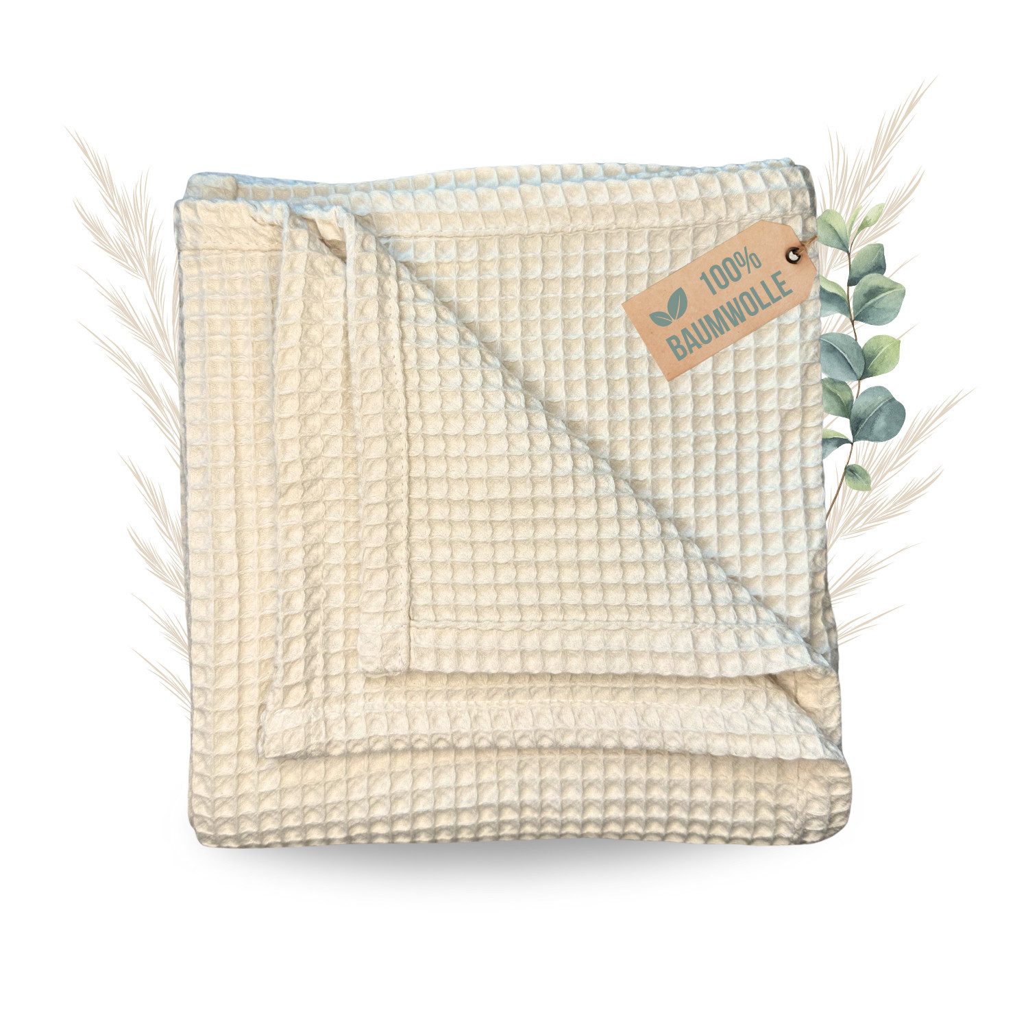 Babydecke Babydecke 75 x 100 cm, 100% Baumwolle Waffelpiqué weiche Kuscheld günstig online kaufen