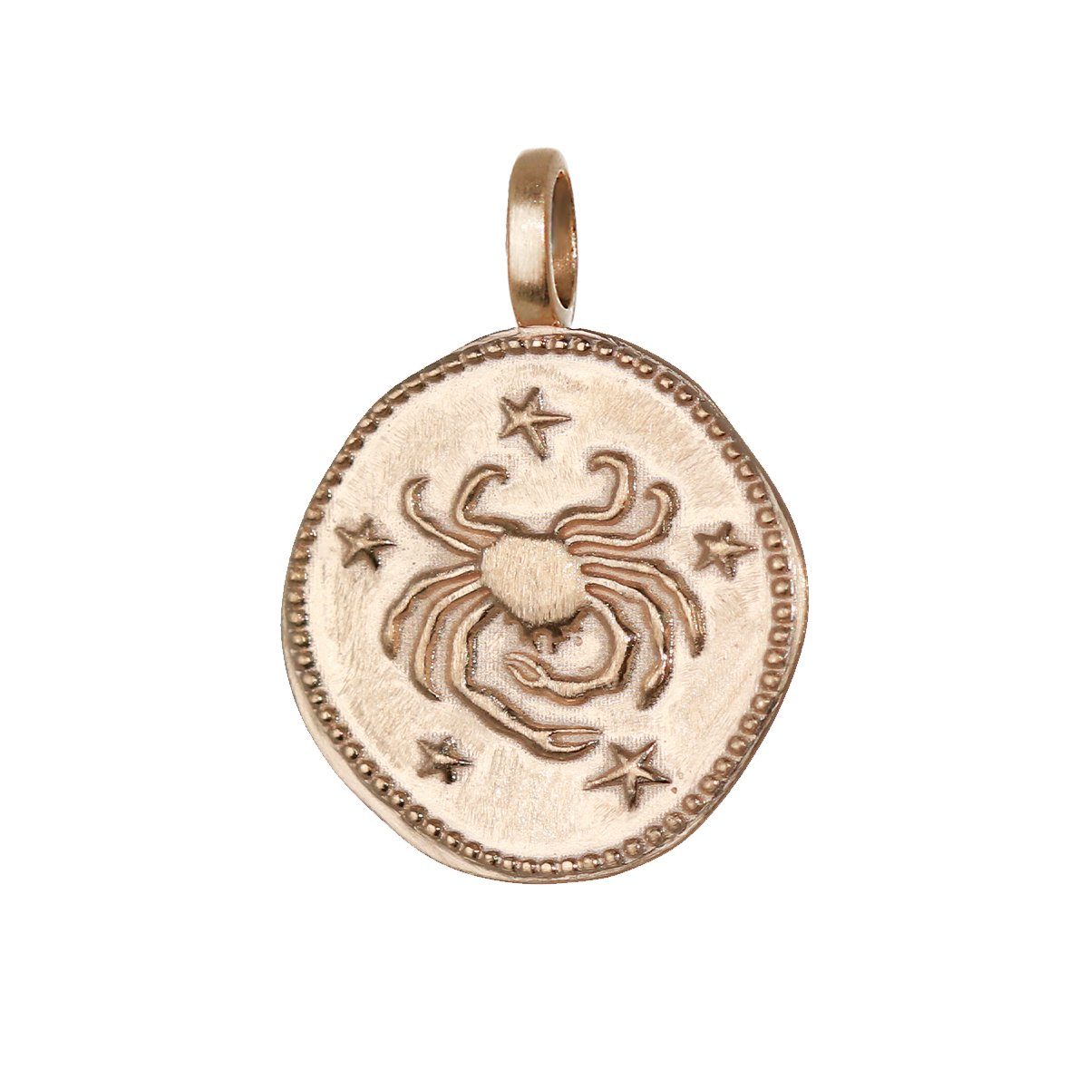 Sternzeichenanhänger Krebs Sternzeichen Vergoldet mit 18k Gold 16mm Ket