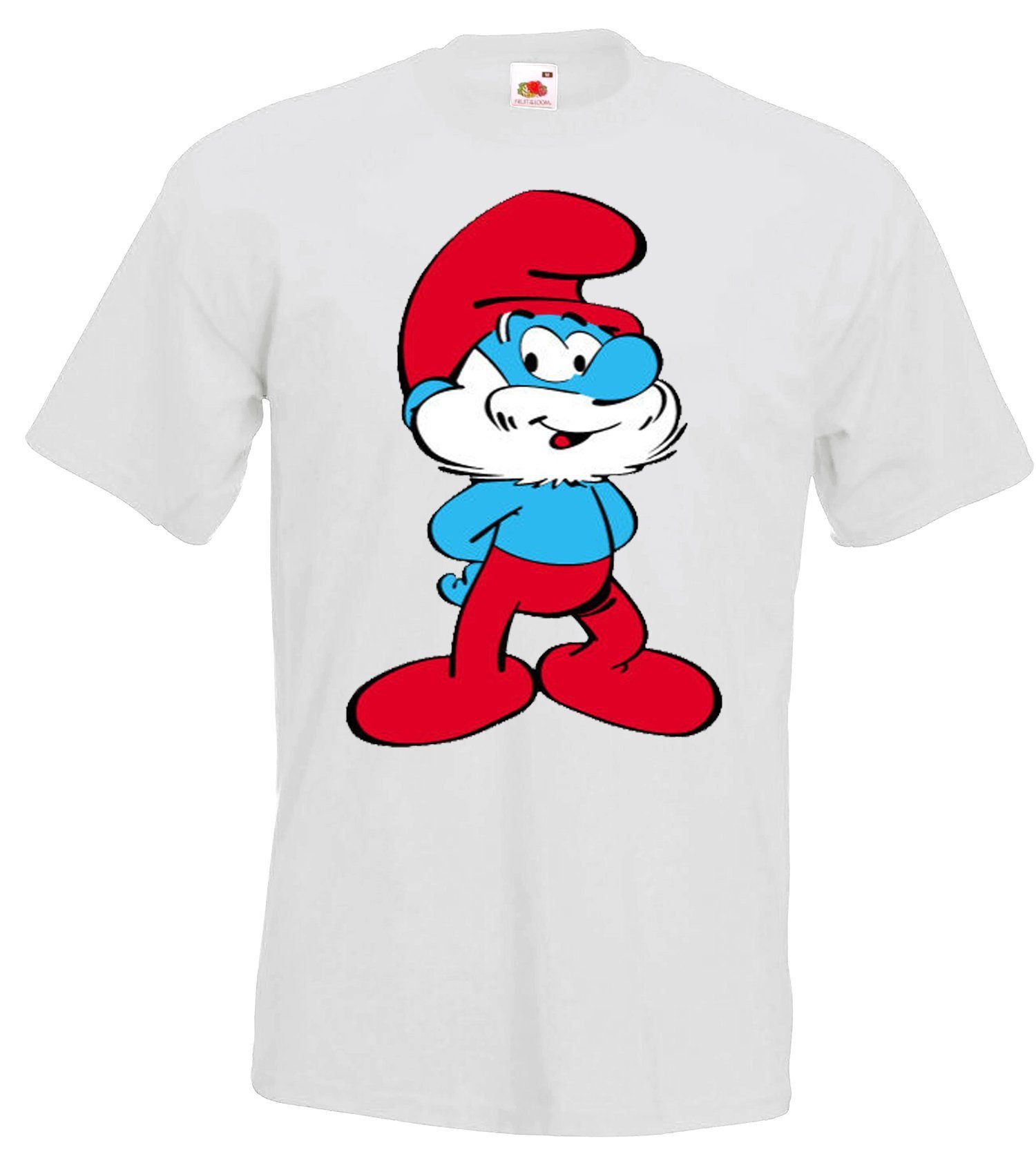 Print-Shirt Papa Schlumpf Herren T-Shirt Fun Print Männer Geschenk