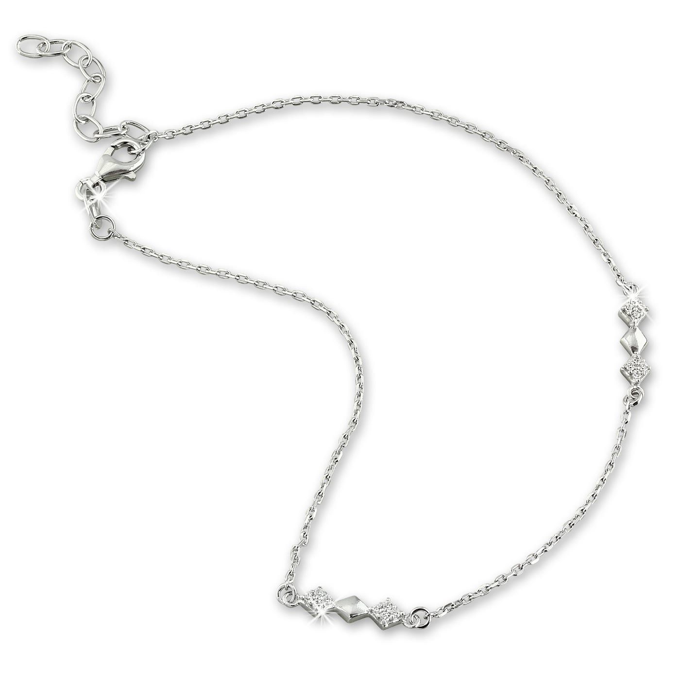 SilberDream Fußkette mit Anhänger SilberDream Raute Fußkette Damen silber, günstig online kaufen