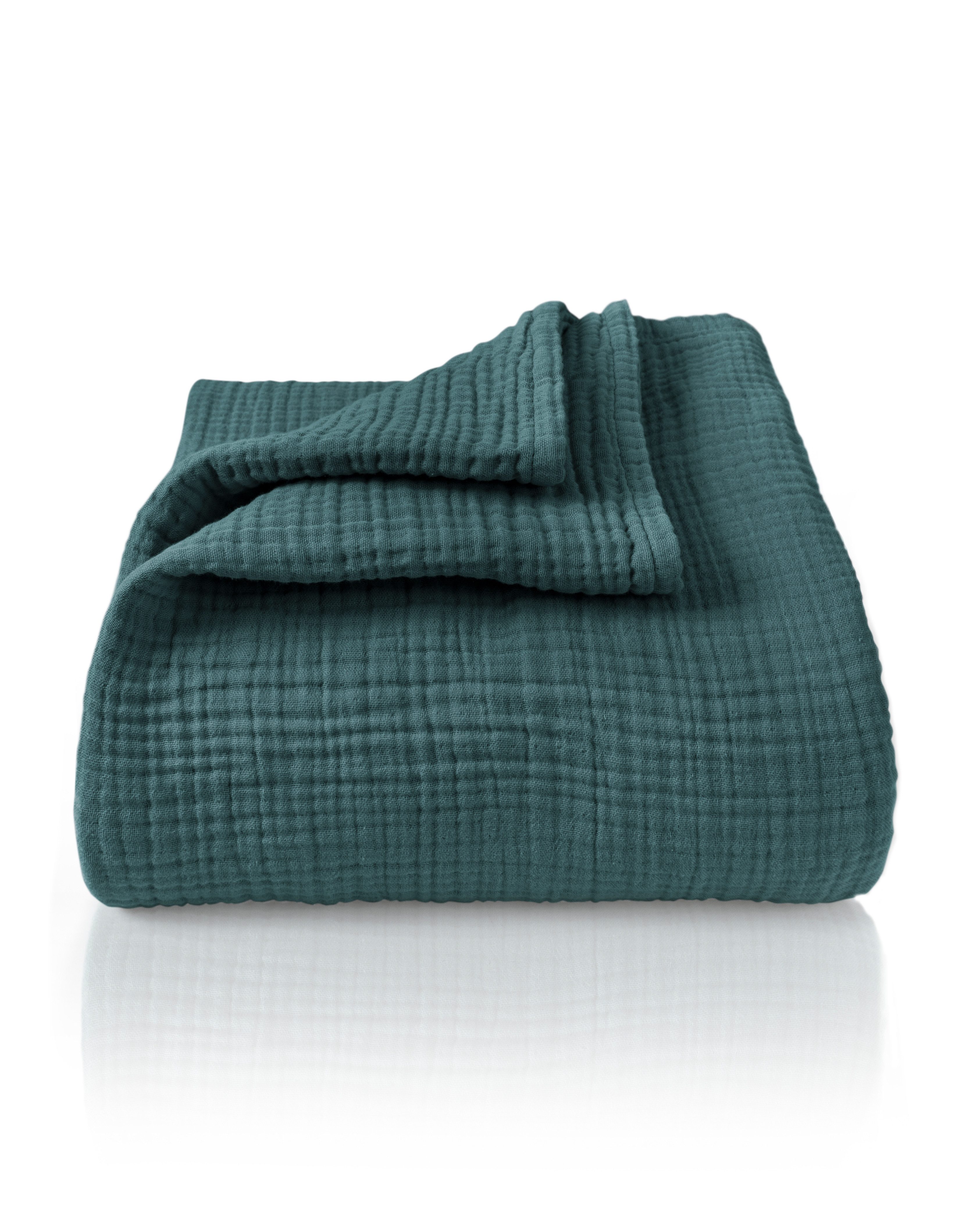 Laynenburg Tagesdecke Musselin aus 100% Baumwolle – Baumwolldecke, Kuscheld günstig online kaufen