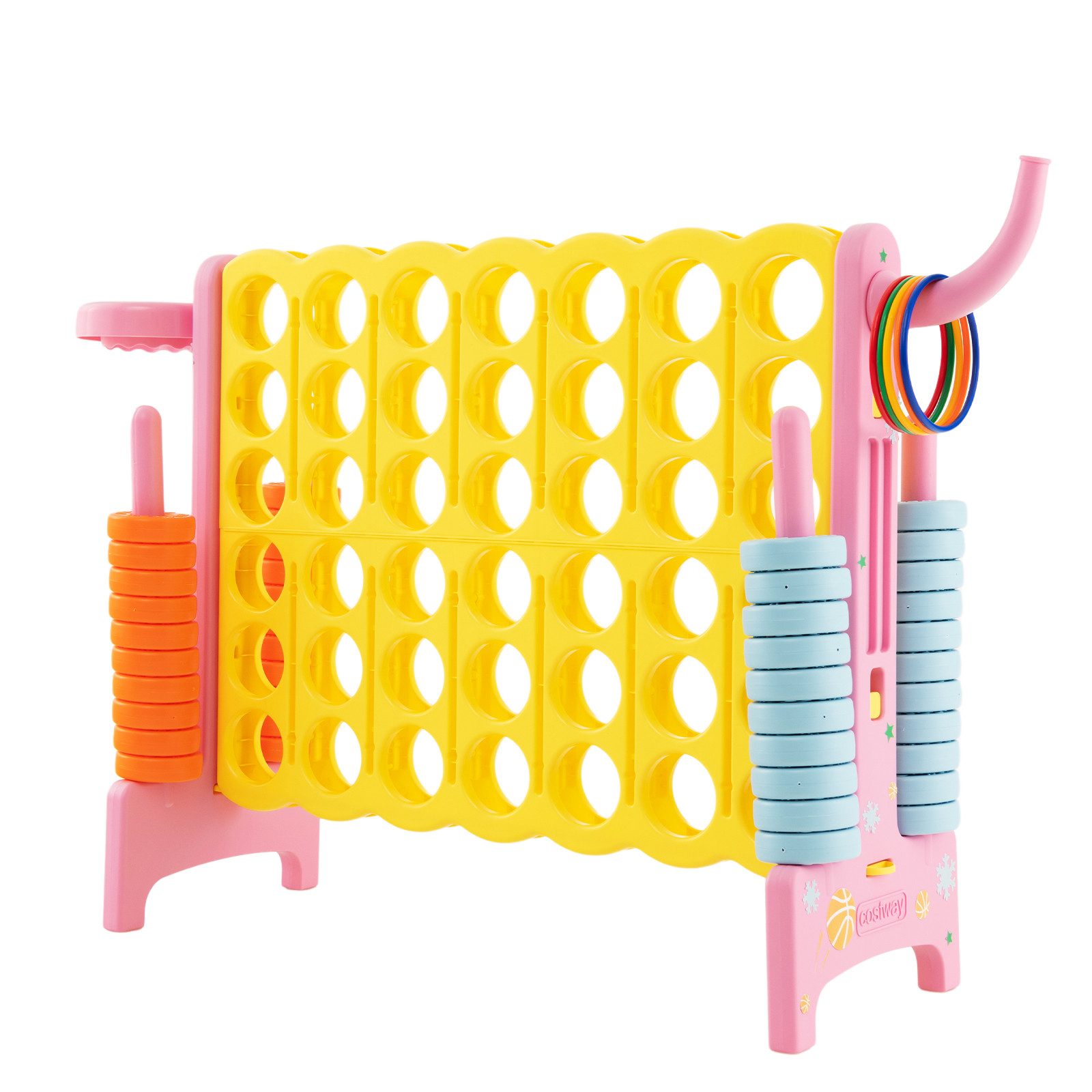 COSTWAY Spiel, 4 Gewinnt Spielset, Vier in Einer Reihe Spiel