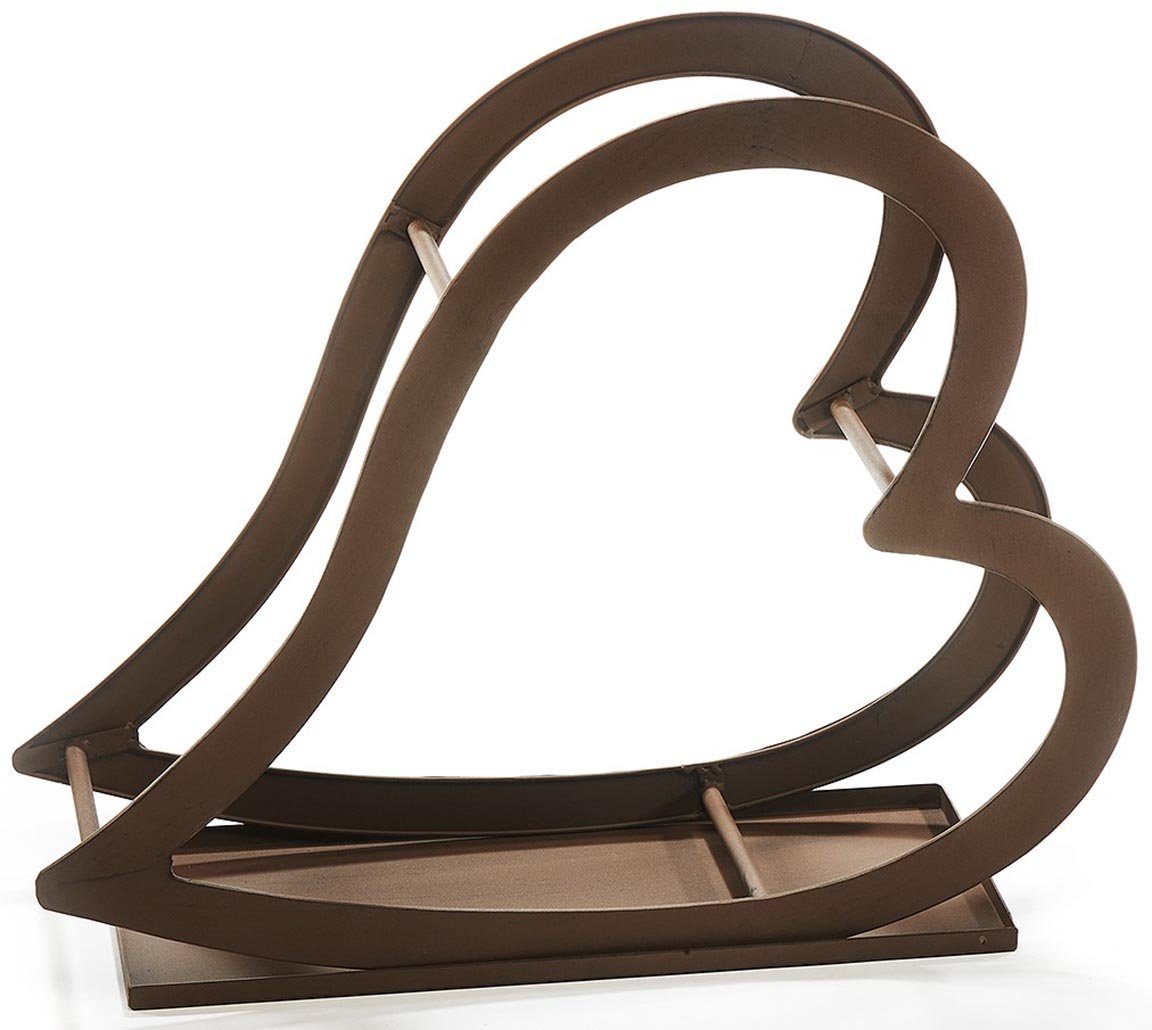 Kobolo Kaminholzregal Holzablage Metallregal RUSTY - Metall - braun, BxTxH:68x24x55 cm, (Stück, 1-St., Stück), 68x24x55 cm