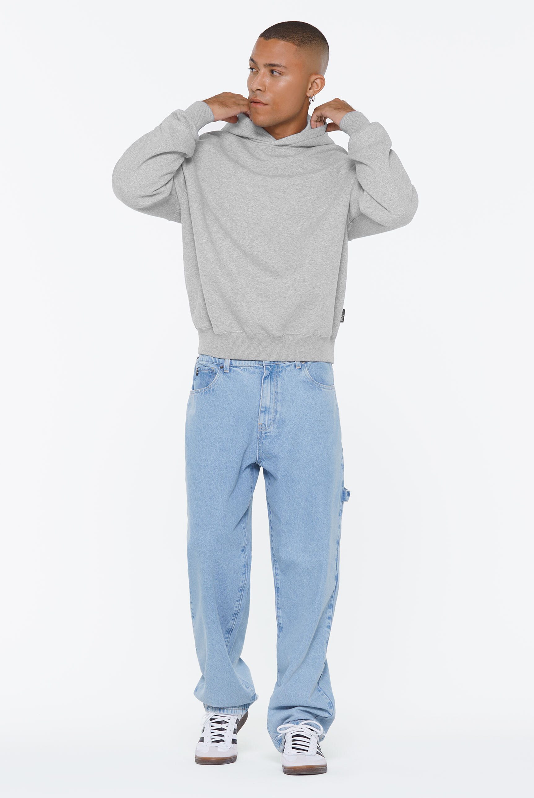 Harlem Soul Kapuzensweatshirt mit überschnittenen Schultern