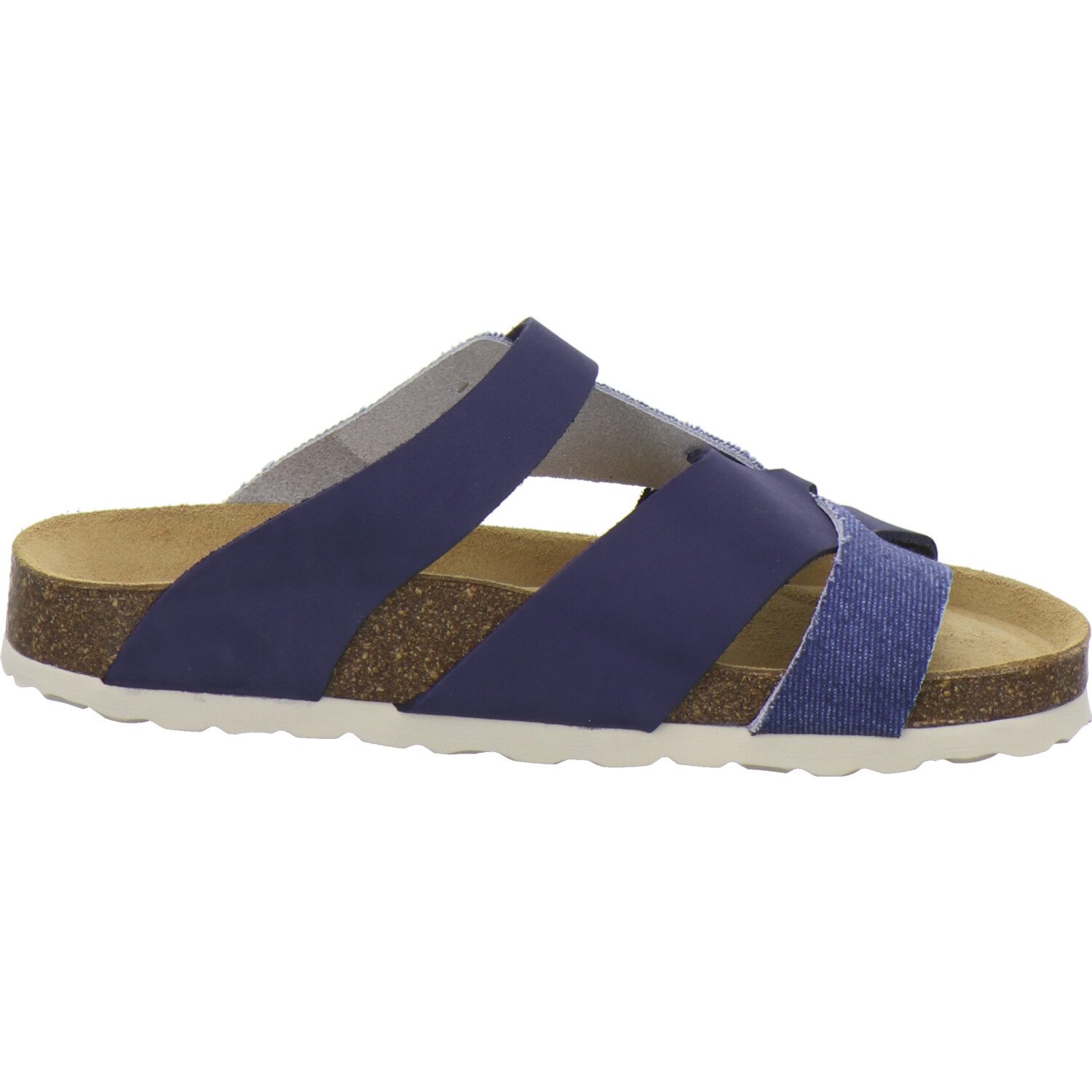 AFS-Schuhe 212249 Kralle Pantolette für Damen mit Fußbett, bequeme Sandalen aus Leder