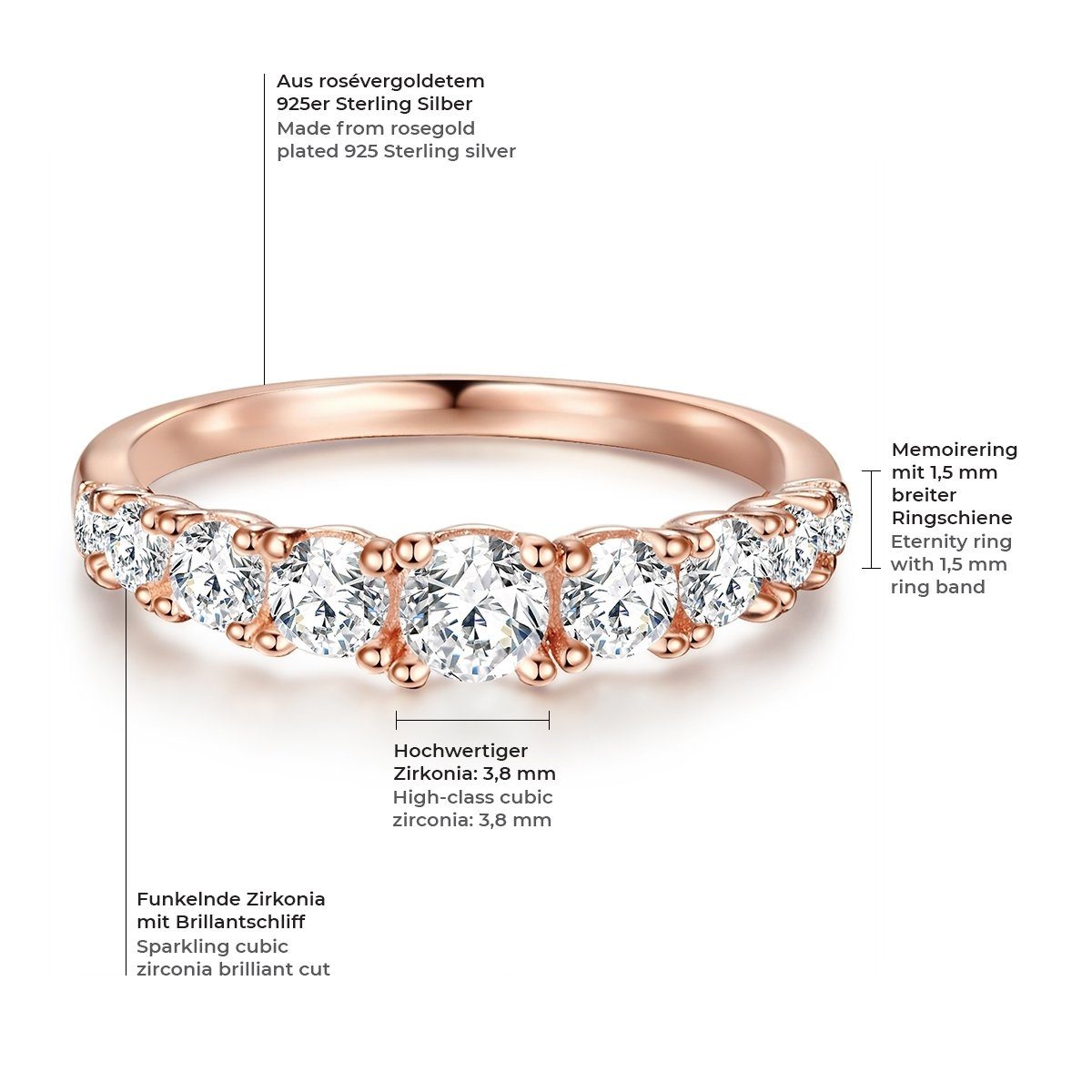 Trilani Silberring Silberring aus Sterling Silber, günstig online kaufen