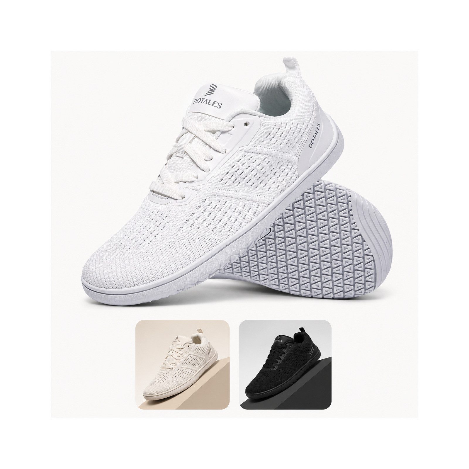 DOTALES Easystep 2.0 Barfußschuhe Damen & Herren Barfußschuh Das Original-Barfuß Sneaker, Minimalschuhe, Schnellverschluss