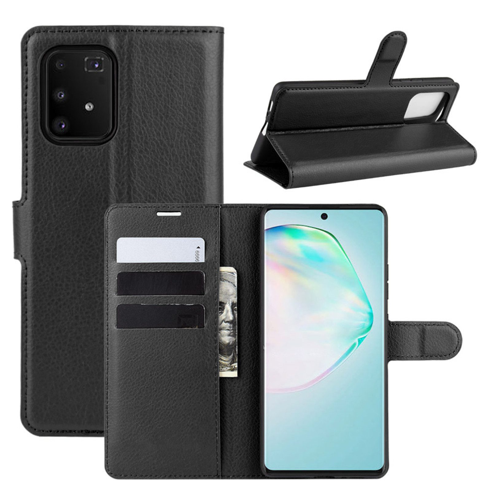 betterfon Handyhülle Handytasche für Samsung Galaxy S10 Lite G770 Case Buchhülle, Wallet Case mit Kartenfächern Magnetverschluss und weicher Innenhülle