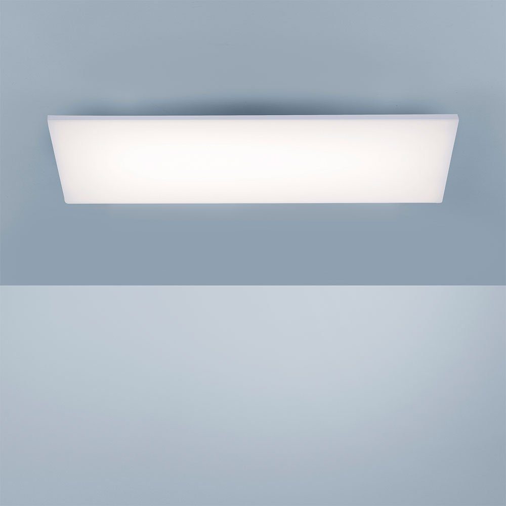 etc-shop fest LED LED-Leuchtmittel dimmbar LED Deckenlampe Schlafzimmerleuchte verbaut, Warmweiß, silber Deckenleuchte,