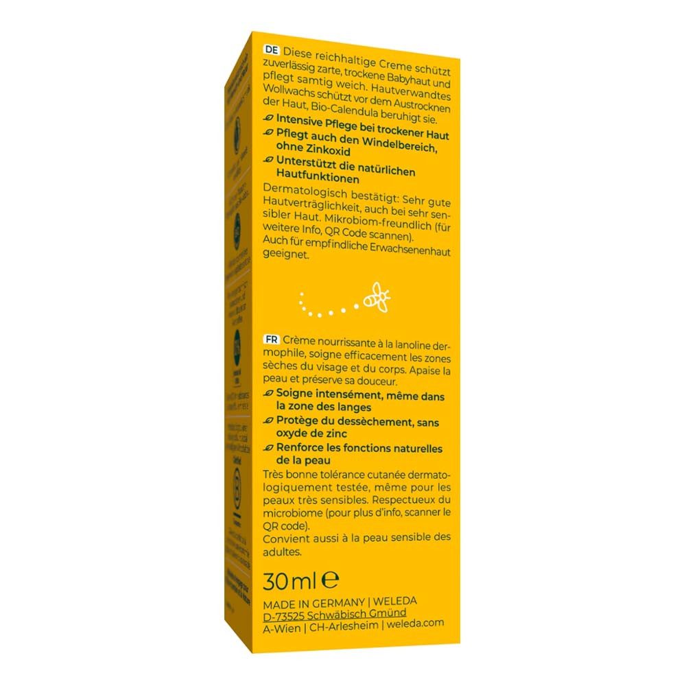 WELEDA Körpercreme Baby Calendula - Pflegecreme Körper & Gesicht 30ml