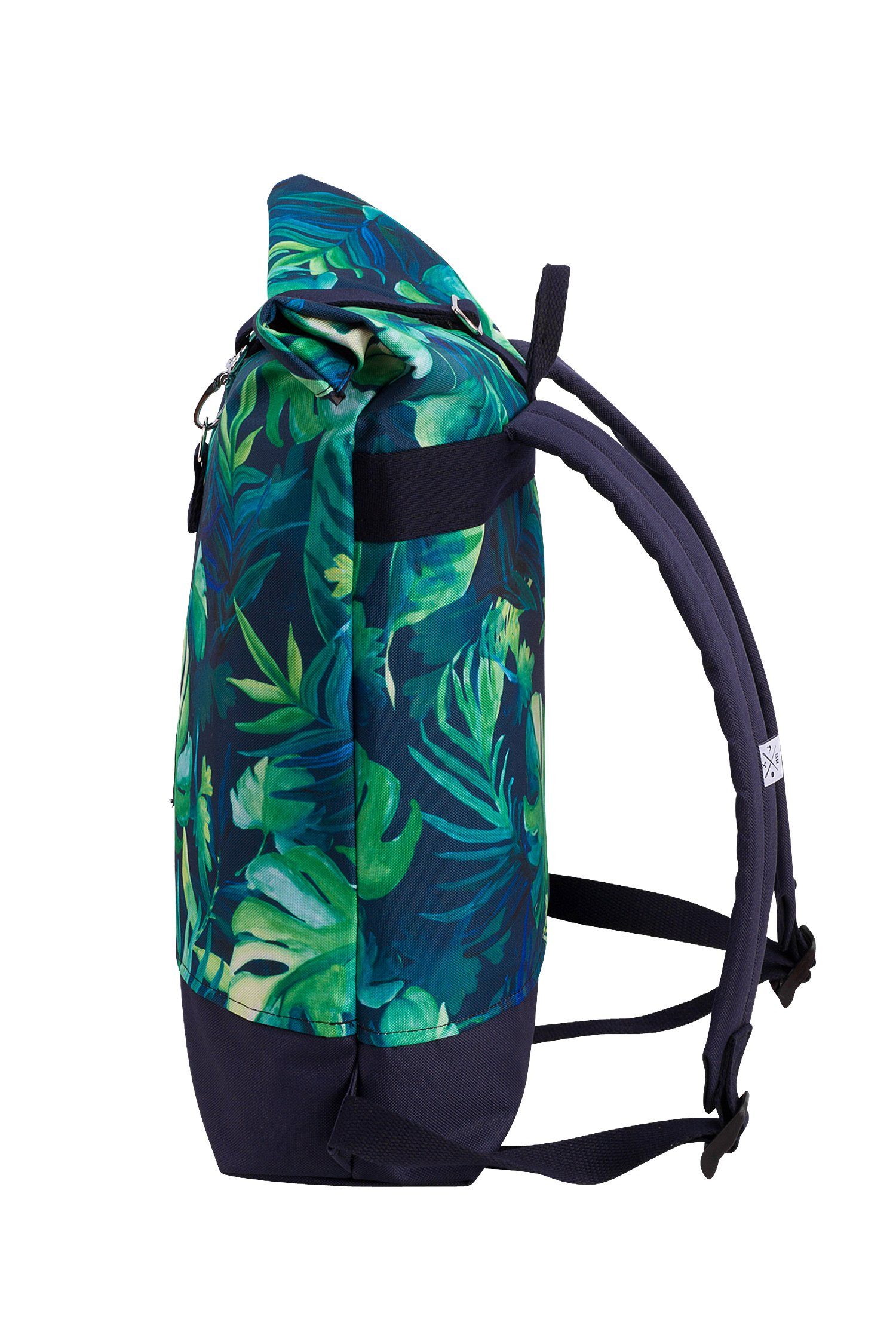 Tagesrucksack wasserdicht/wasserabweisend, Madeira Gurte Mini Rucksack verstellbare Manufaktur13 Rollverschluss, Roll-Top Backpack mit -