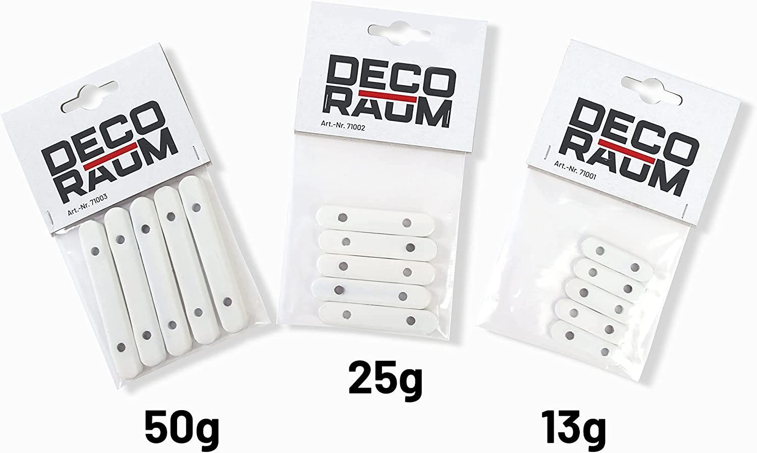Deco-Raum Bleistäbchen Bleistreifen Lackiert Hochwertig, Vorhänge, (5-tlg), Beschwerung