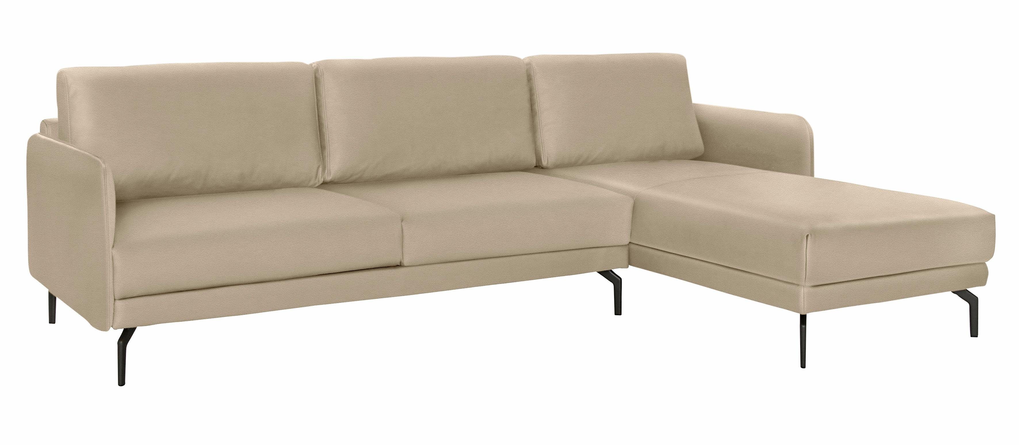 hülsta sofa Ecksofa hs.450, Armlehne sehr schmal, Breite 274 cm, Alugussfuß Umbragrau