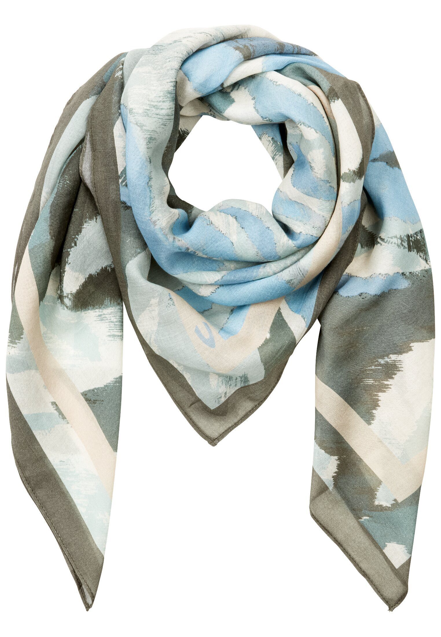 Modeschal mit Allover Print