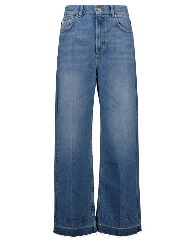 (1-tlg) 5-Pocket-Jeans Goldgarn LUISENPARK Jeans WIDE LEG Damen