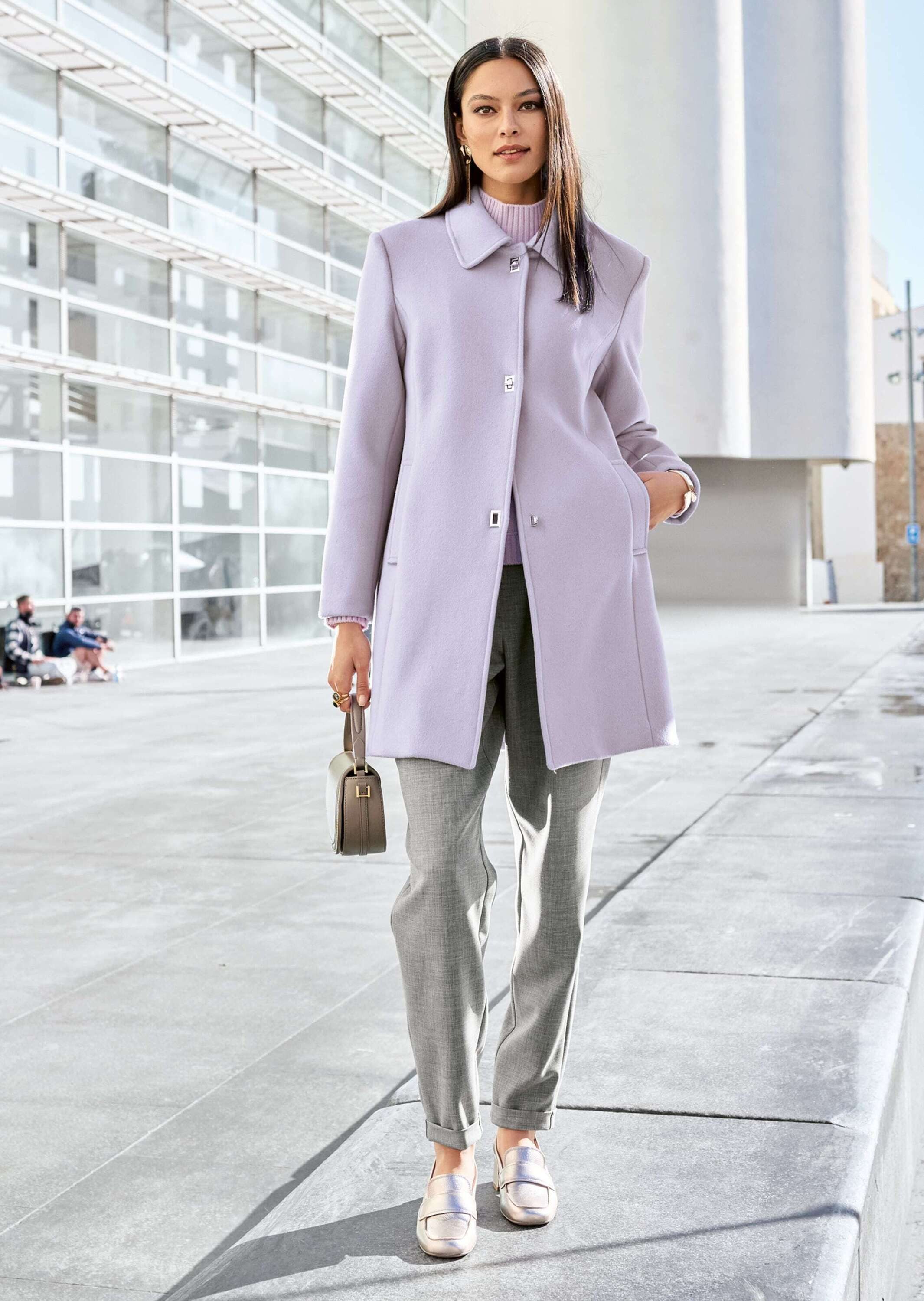 MADELEINE Kurzmantel Langer Wollmantel