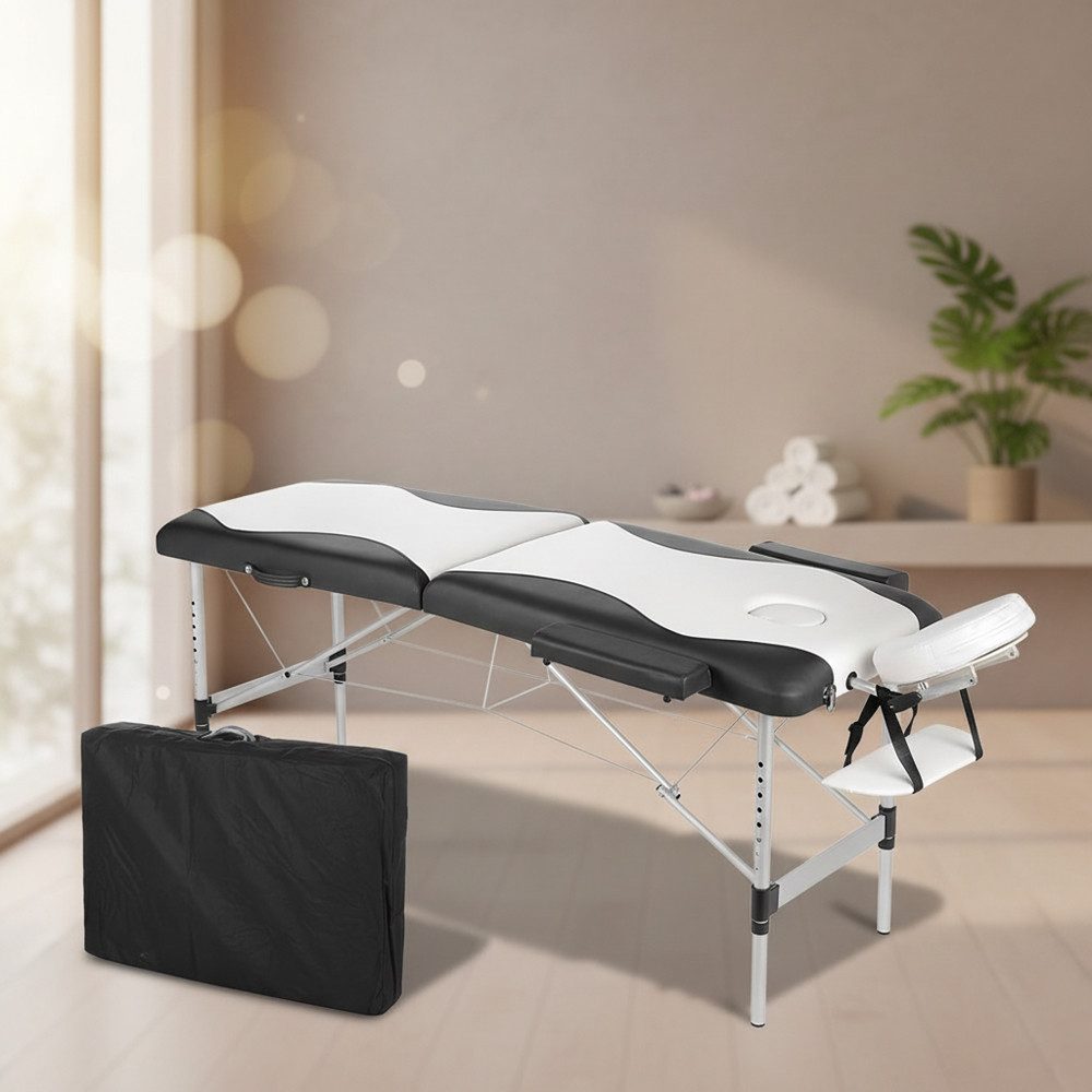 Melko Massageliege Massageliege Massagebank Massagetisch inkl. Tasche 2 Zonen Therapie (Stück), Abnehmbare Elemente