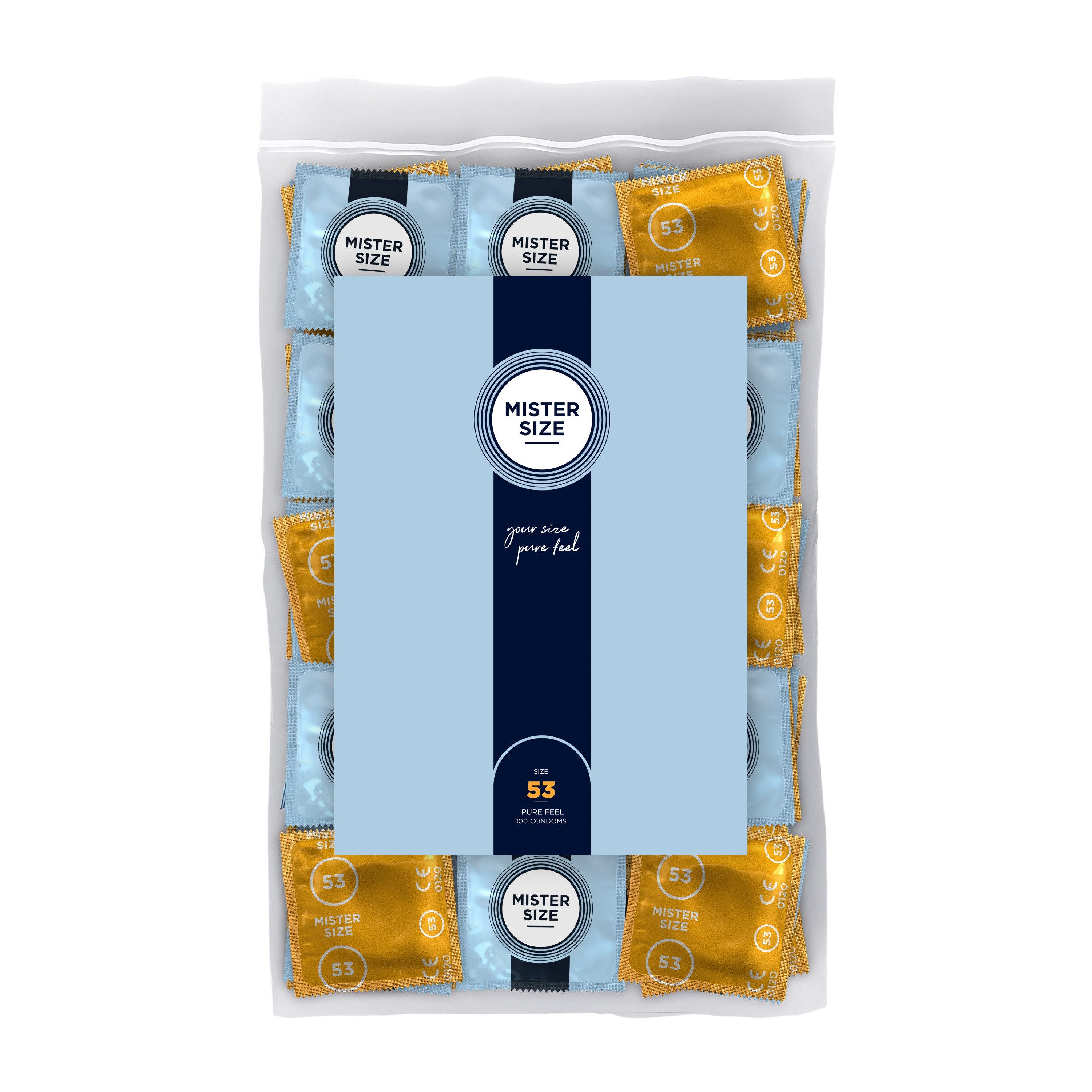 MISTER SIZE Kondome 100er Beutel, Nominale Breite 53mm, gefühlsecht & feucht