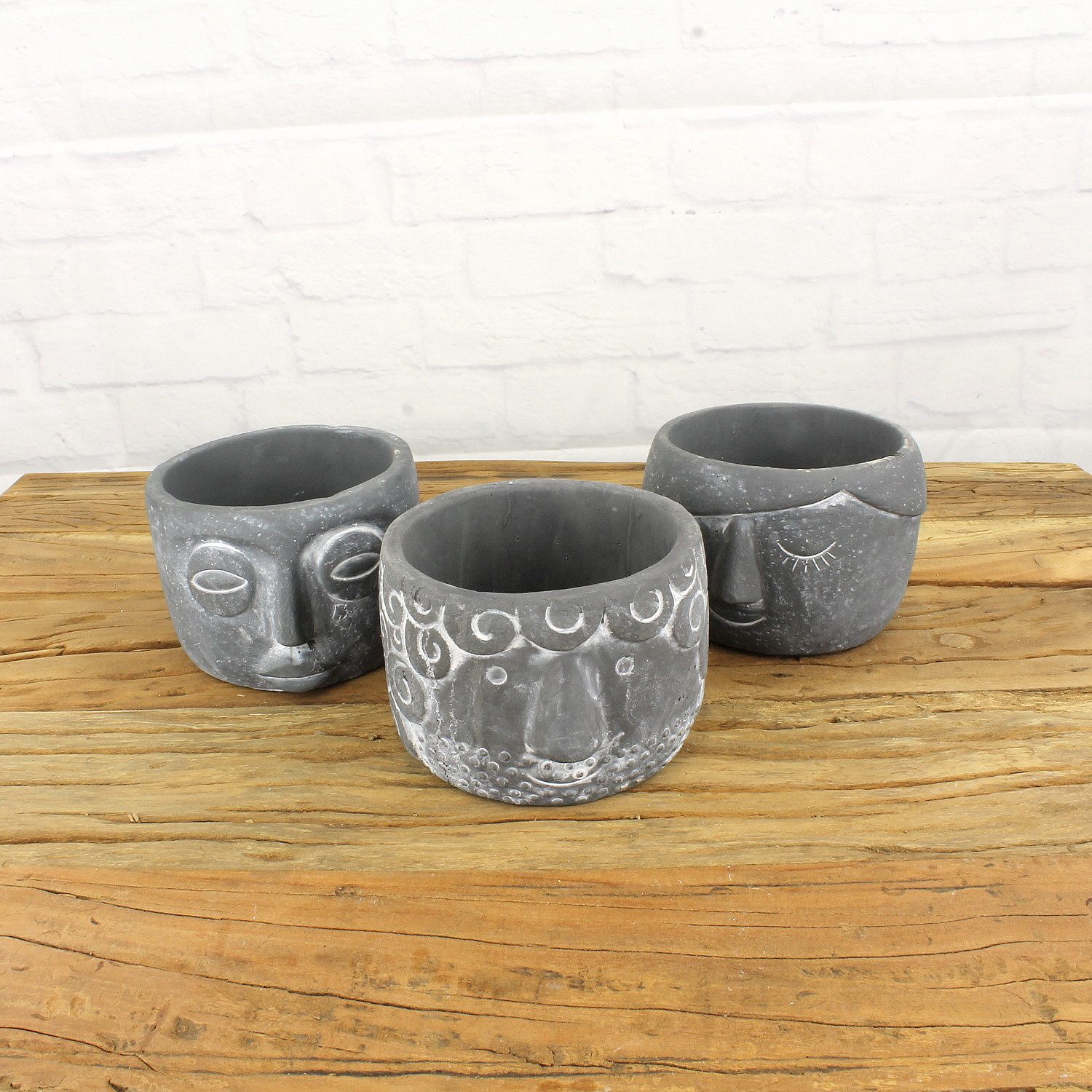 Macosa Home Blumentopf Deko Pflanztöpfe 3er günstig online kaufen