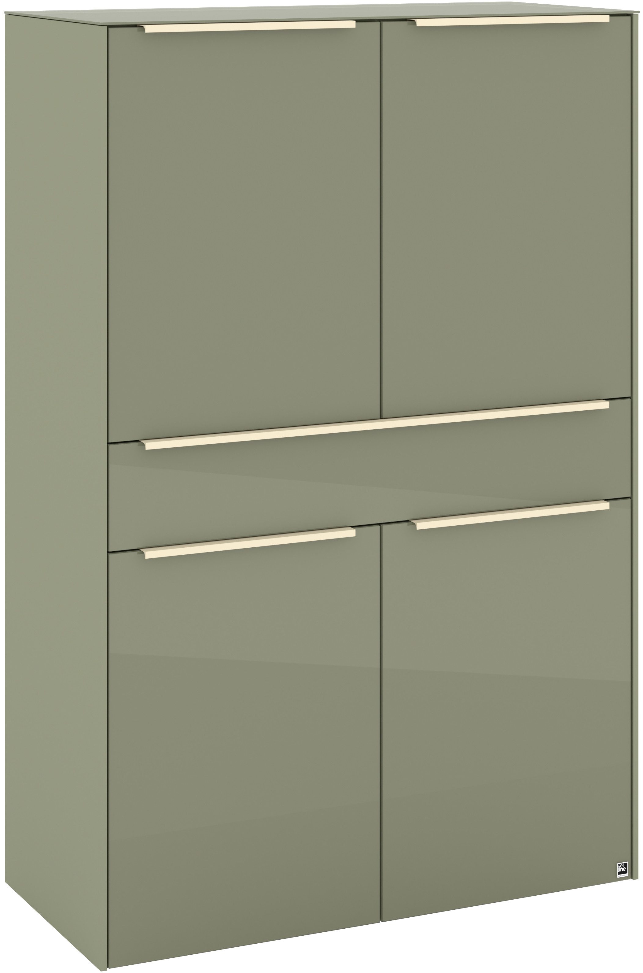 set one by Musterring Highboard Reno (1 St), Mit Gleitern und in verschiedenen Farben erhältlich