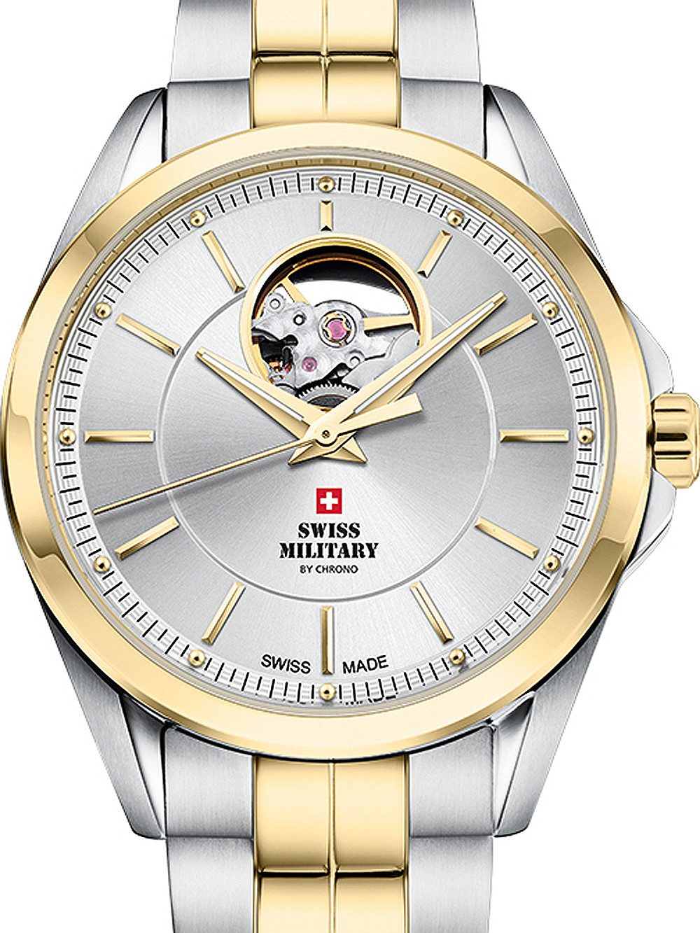 Swiss Military by Chrono Automatikuhr Swiss Military SMA34085.26 Automatik Herrenuhr 40mm 10ATM Swiss Military SMA34085.26 Automatik Herrenuhr 40mm 10ATM