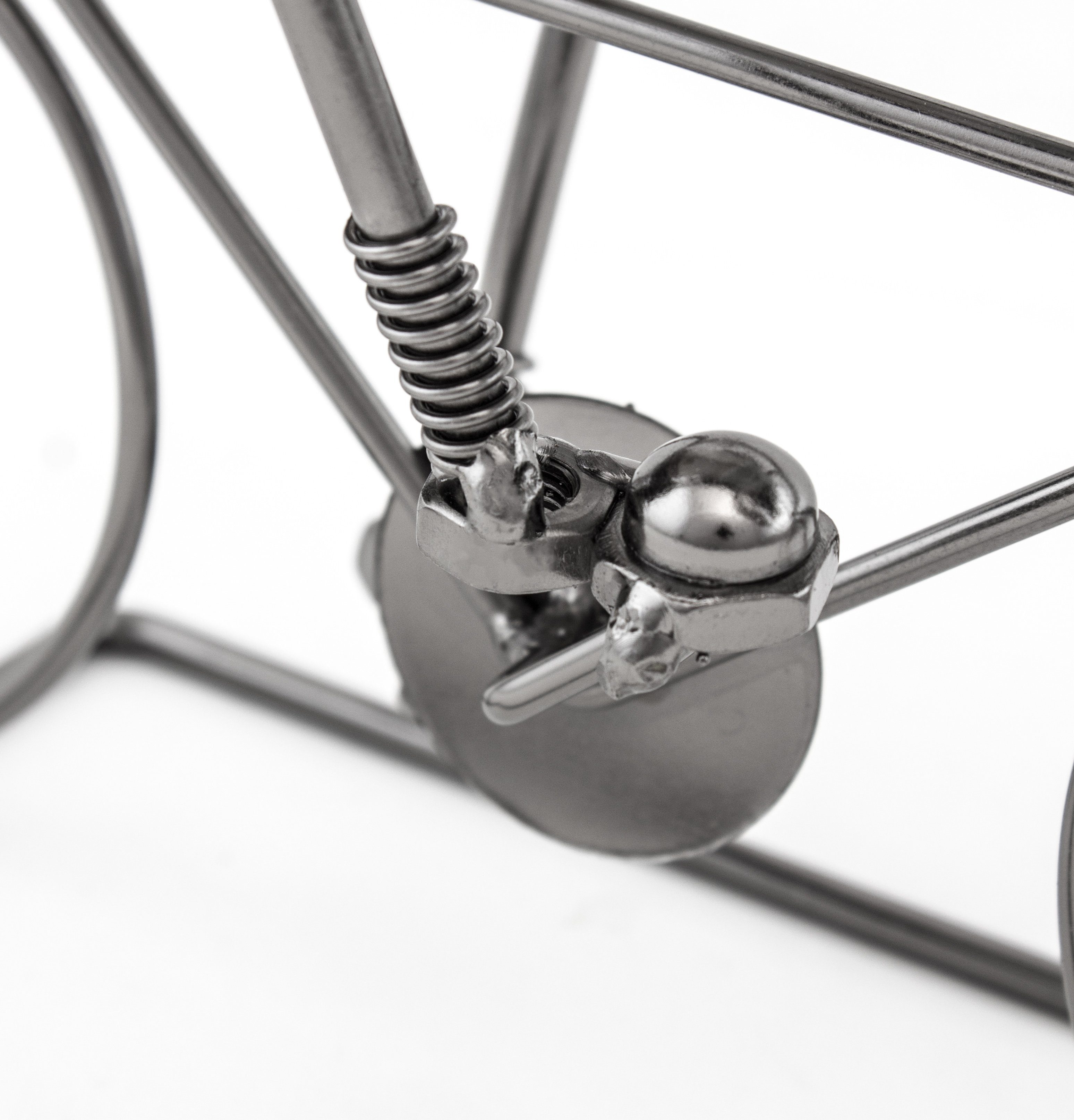 BRUBAKER Weinflaschenhalter Rennradfahrer Flaschenhalter, (inklusive Grußkarte), Metall Skulptur, Wein Geschenk, Weinhalter – Bild 3 von 3