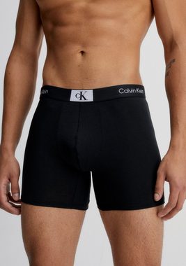 Calvin Klein Underwear Boxer BOXER BRIEF 3PK (Packung, 3-St., 3er-Pack) mit Markenlabel auf dem Bund