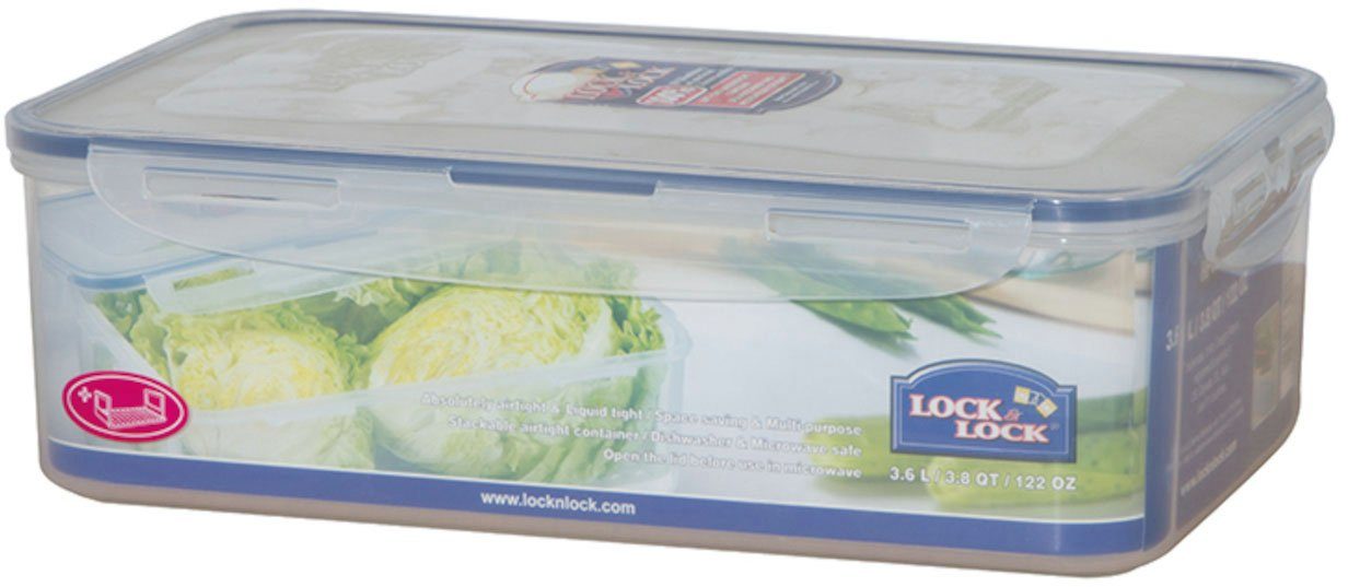 LOCK & LOCK Vorratsdose, Polyprophylen (PP), (1-tlg), rechteckig, 3,6 l mit Serviereinsatz