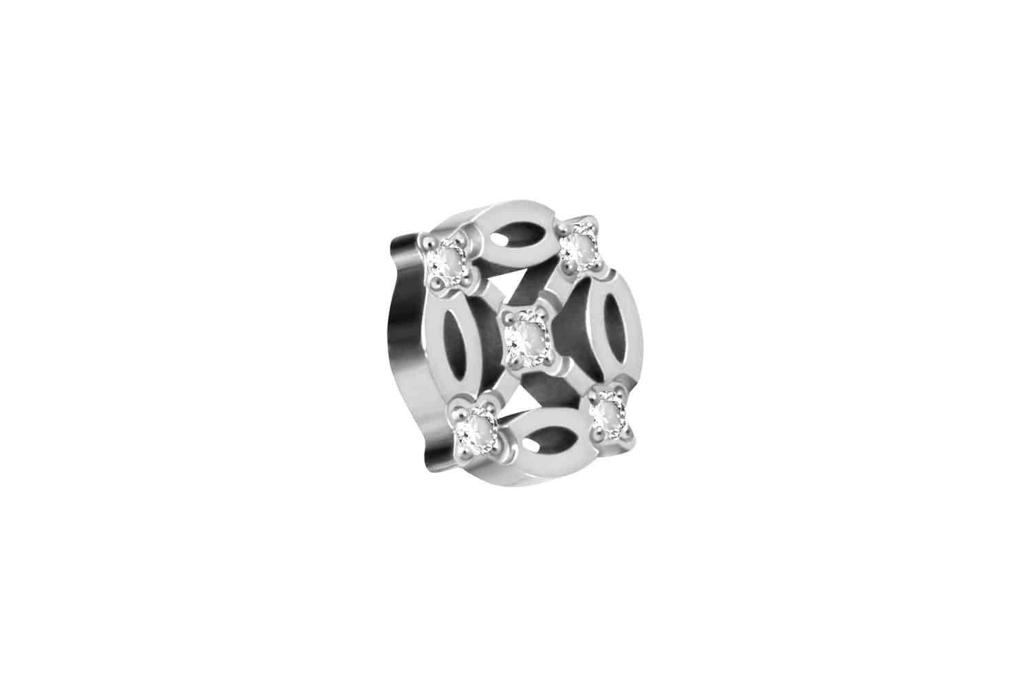 Piercing-Set Titan Schraubaufsatz mit Außengewinde ORIENTALISCHES DESIGN