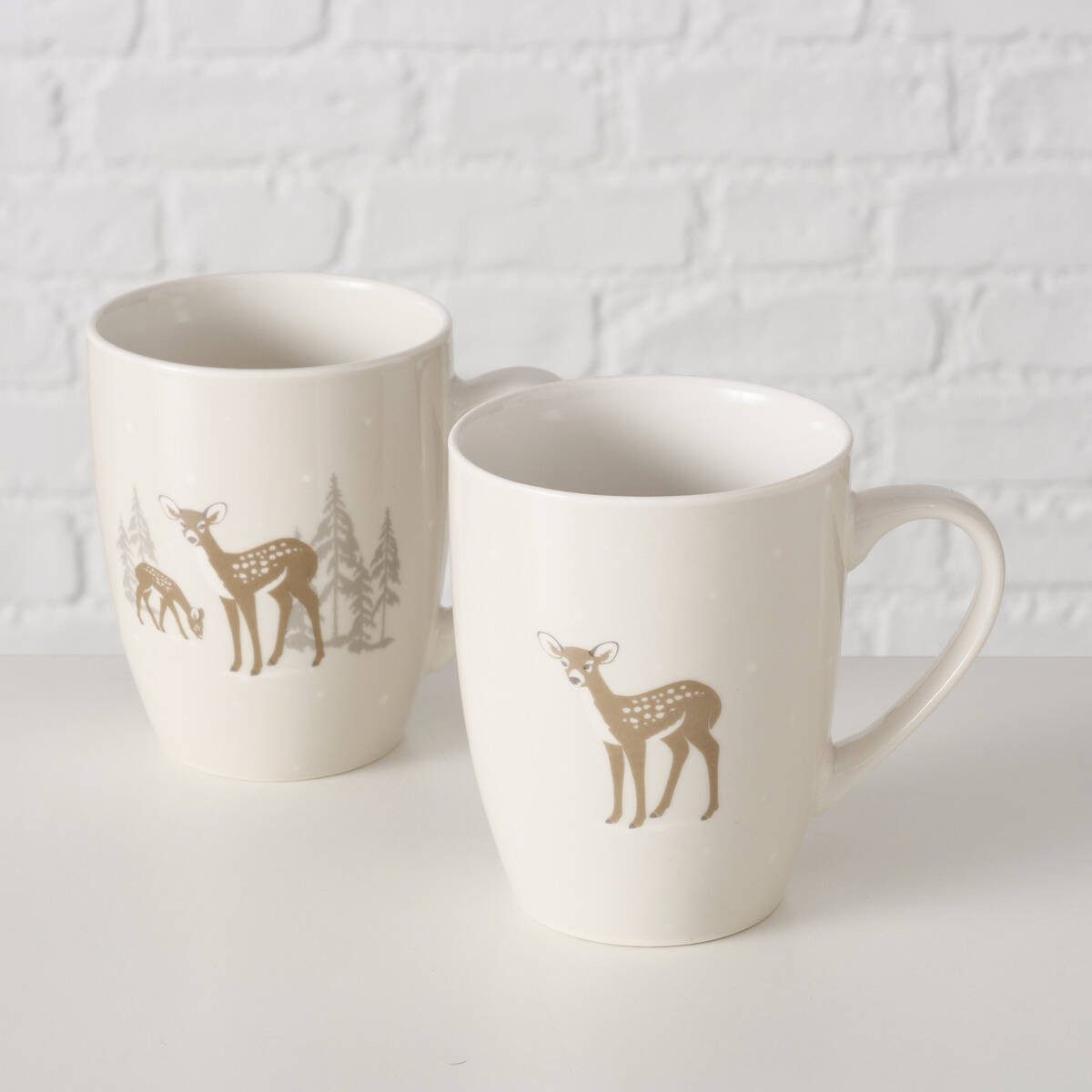 BOLTZE GRUPPE GmbH Becher Becher BAMBI mit Hirschmotiv, 350 ml, Keramik, mit Hirschmotiv