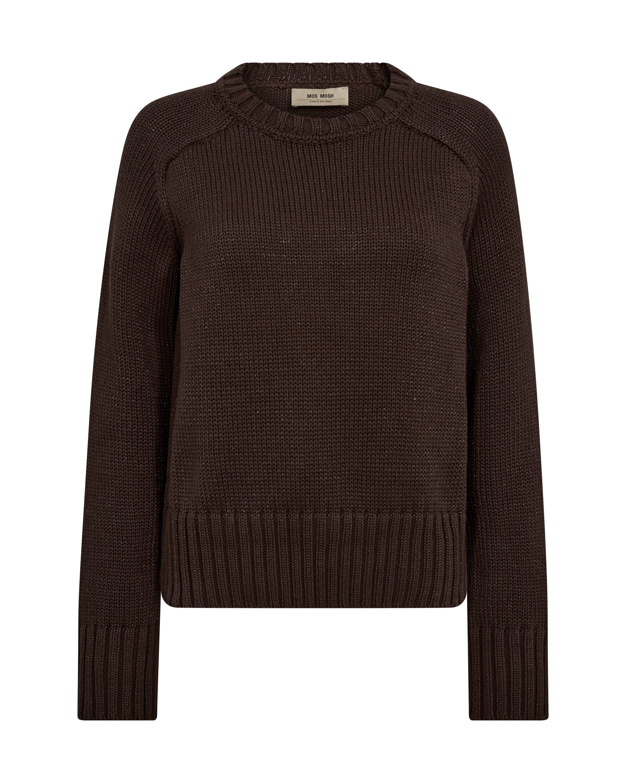 Mos Mosh Strickpullover MMRola Bine Lux Crewneck Knit Bracken