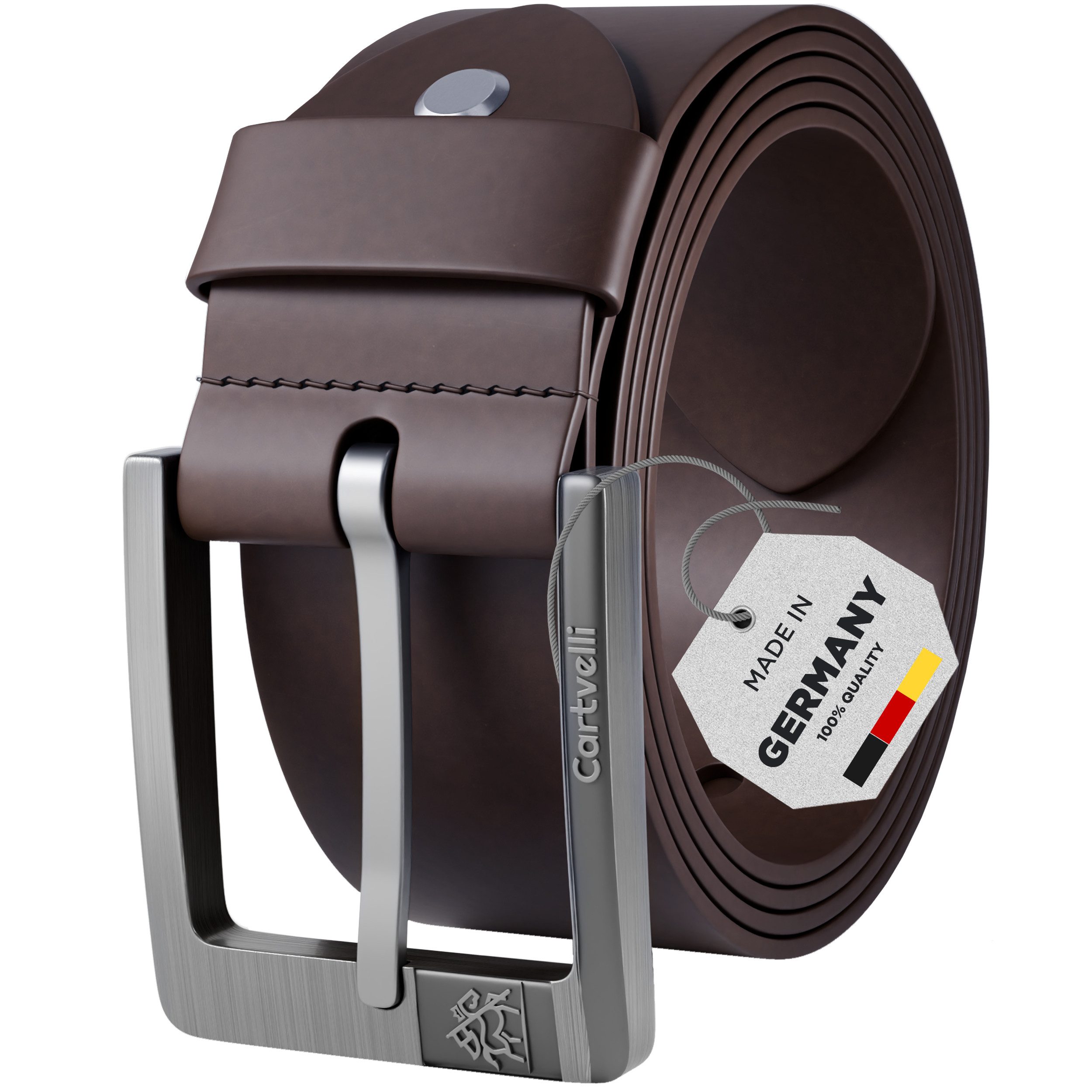 Cartvelli Ledergürtel Premium Ledergürtel Herren Made in Germany mit Geschenkbox Gürtel 40mm
