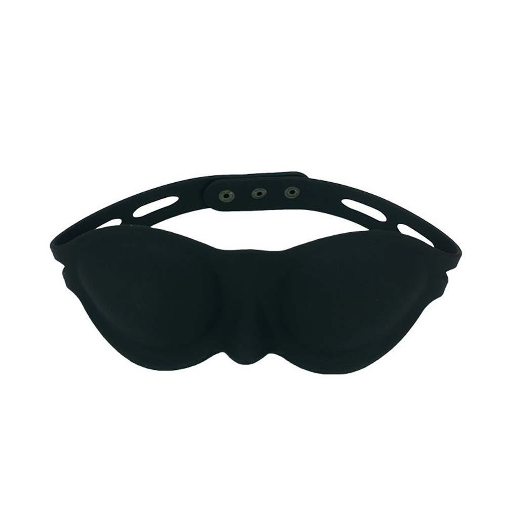 aikidio Augenbinde Silikon-Augenmaske für Erwachsene, Sexspielzeug, Nietenverstellung, 1-tlg.