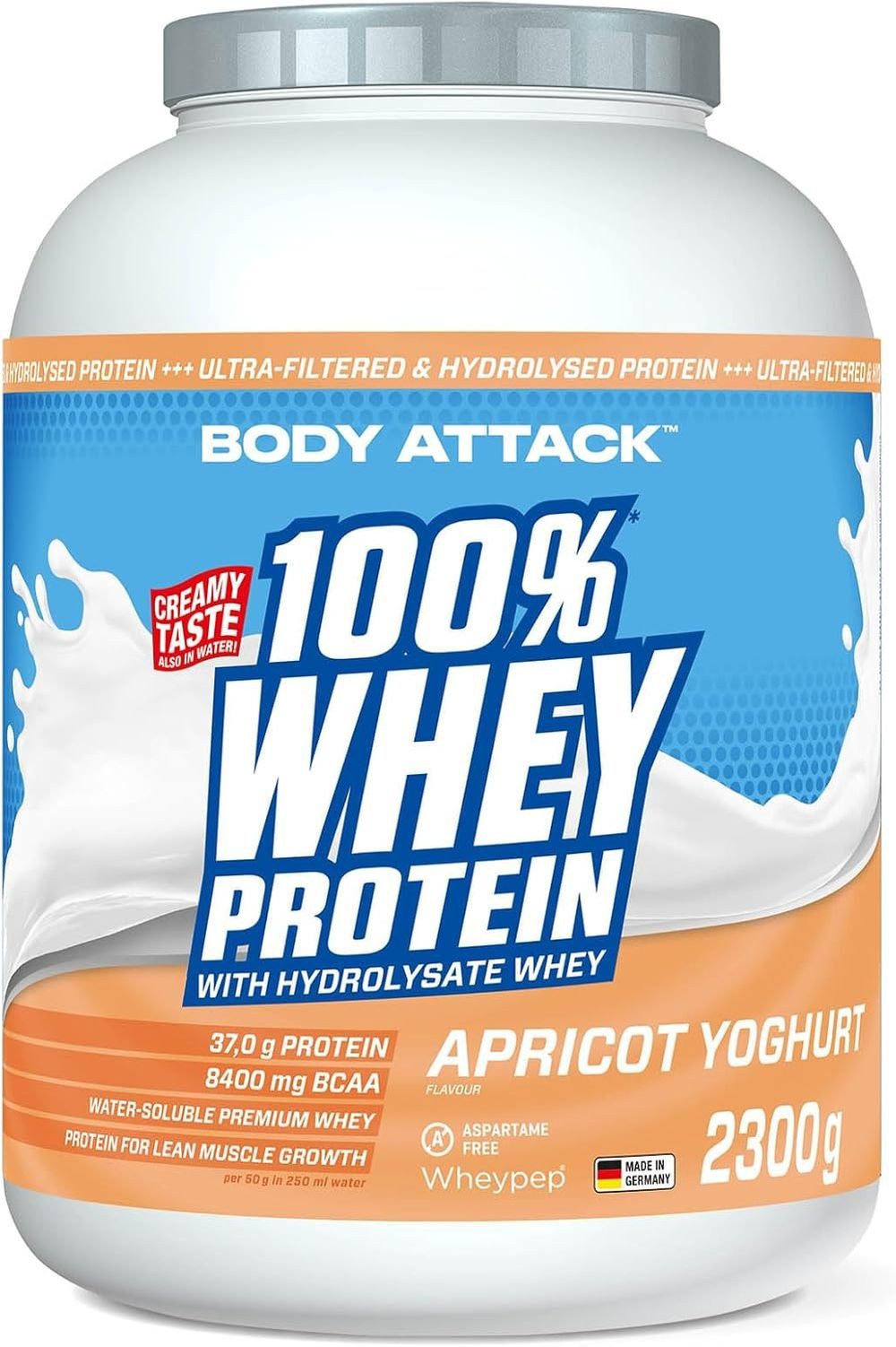 Body Attack Body Attack 100 % Whey Protein – 2,3 kg Pulver