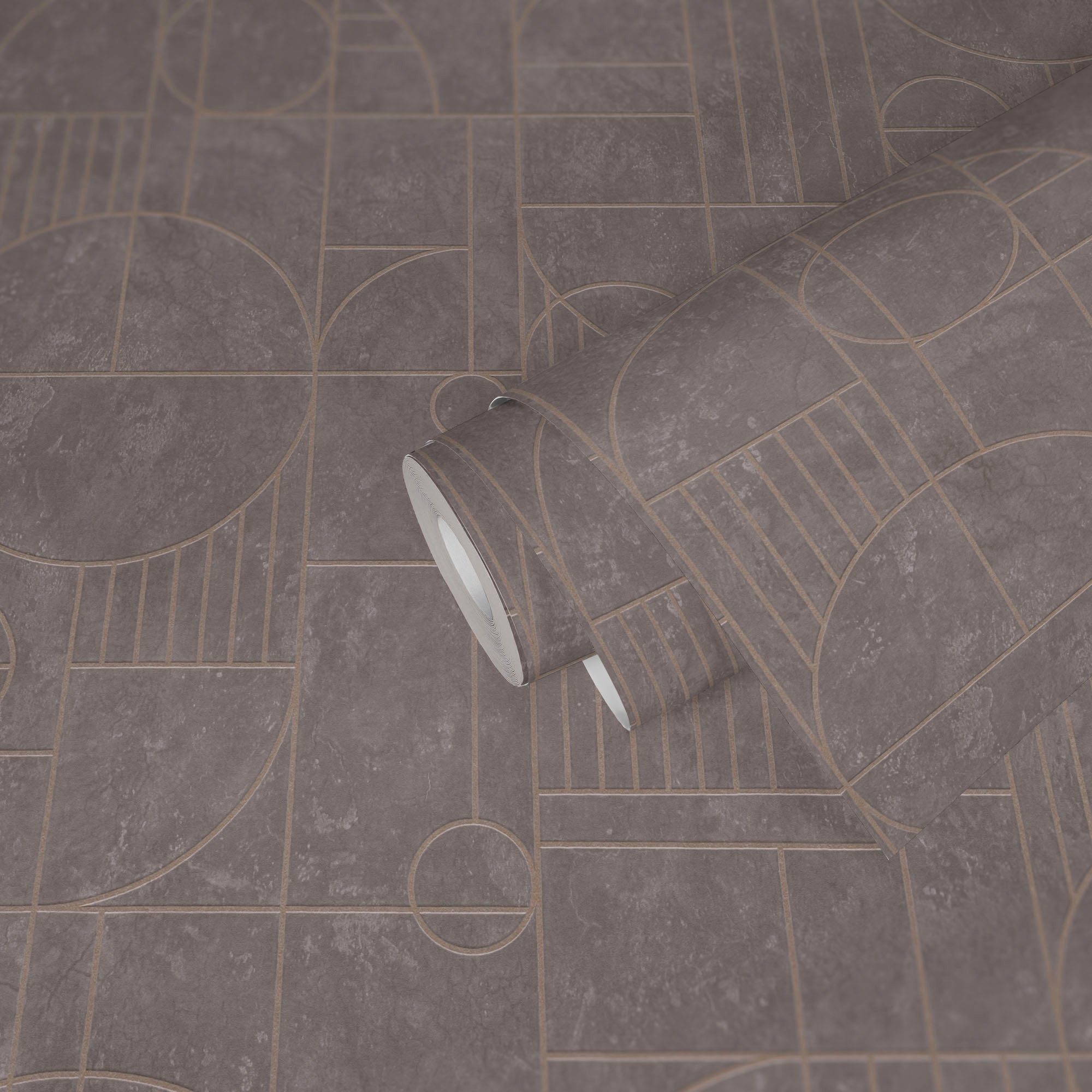 living walls Vliestapete My Home My Spa, leicht strukturiert, Motiv, geometrisch, grafisch, Geometrische Tapete Ornament Tapeten Wohnzimmer Schlafzimmer Küche